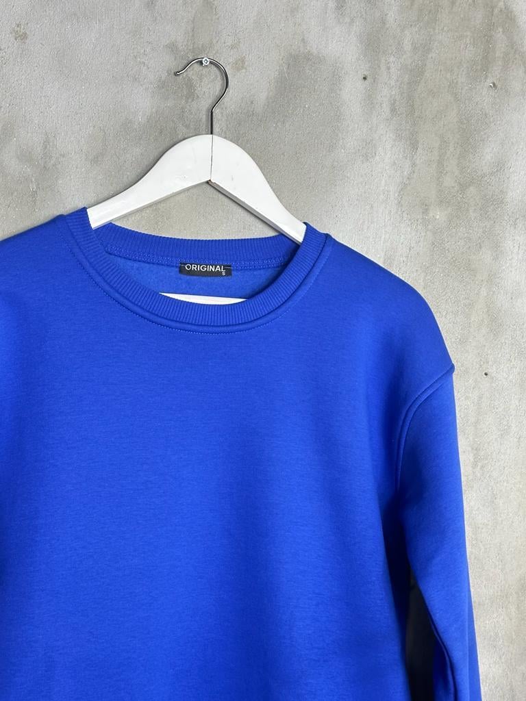 Basic Model Şardonlu Sweat (Lacivert)