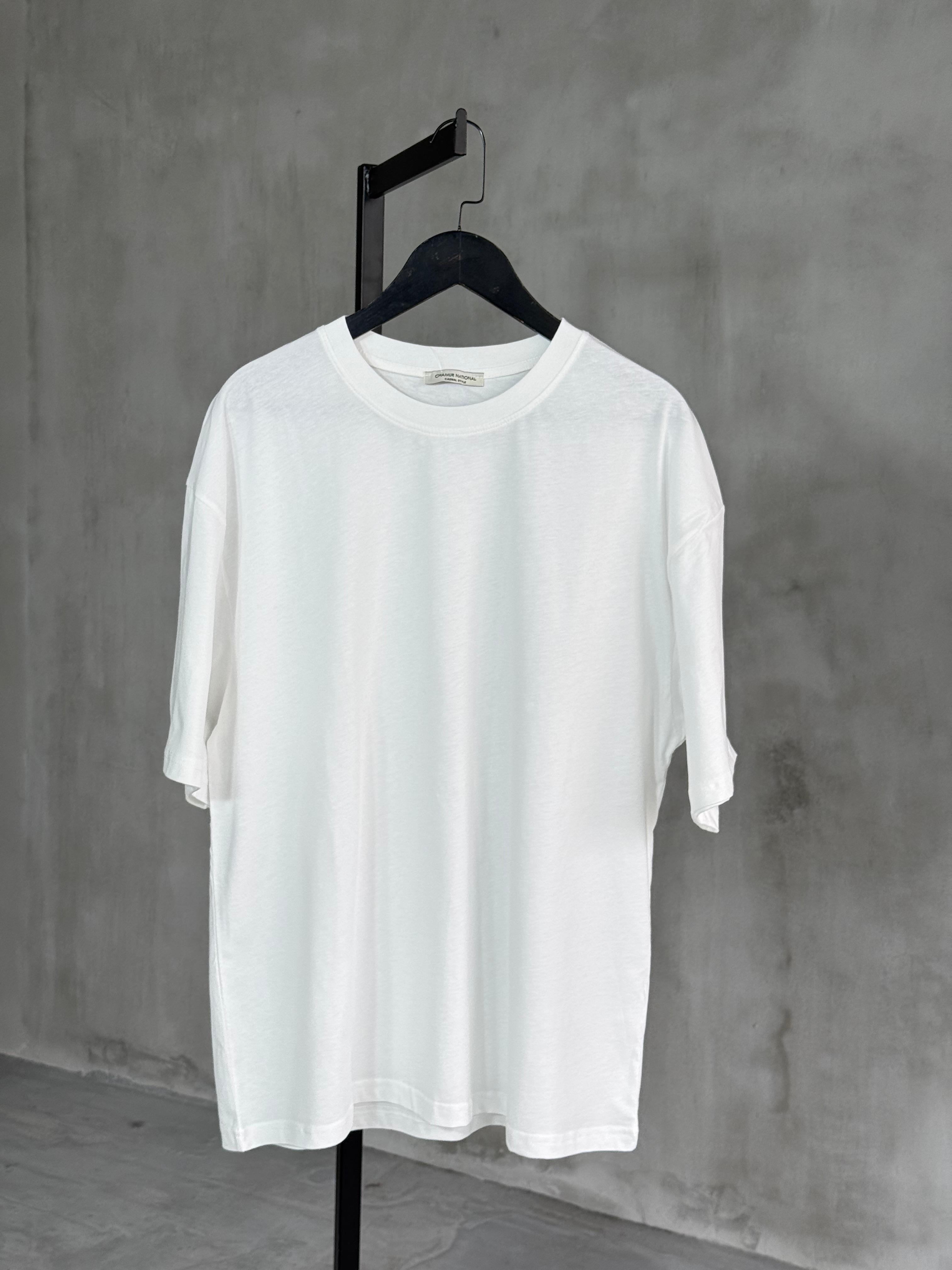 Basic Oversize Tshrt (Beyaz/Siyah)