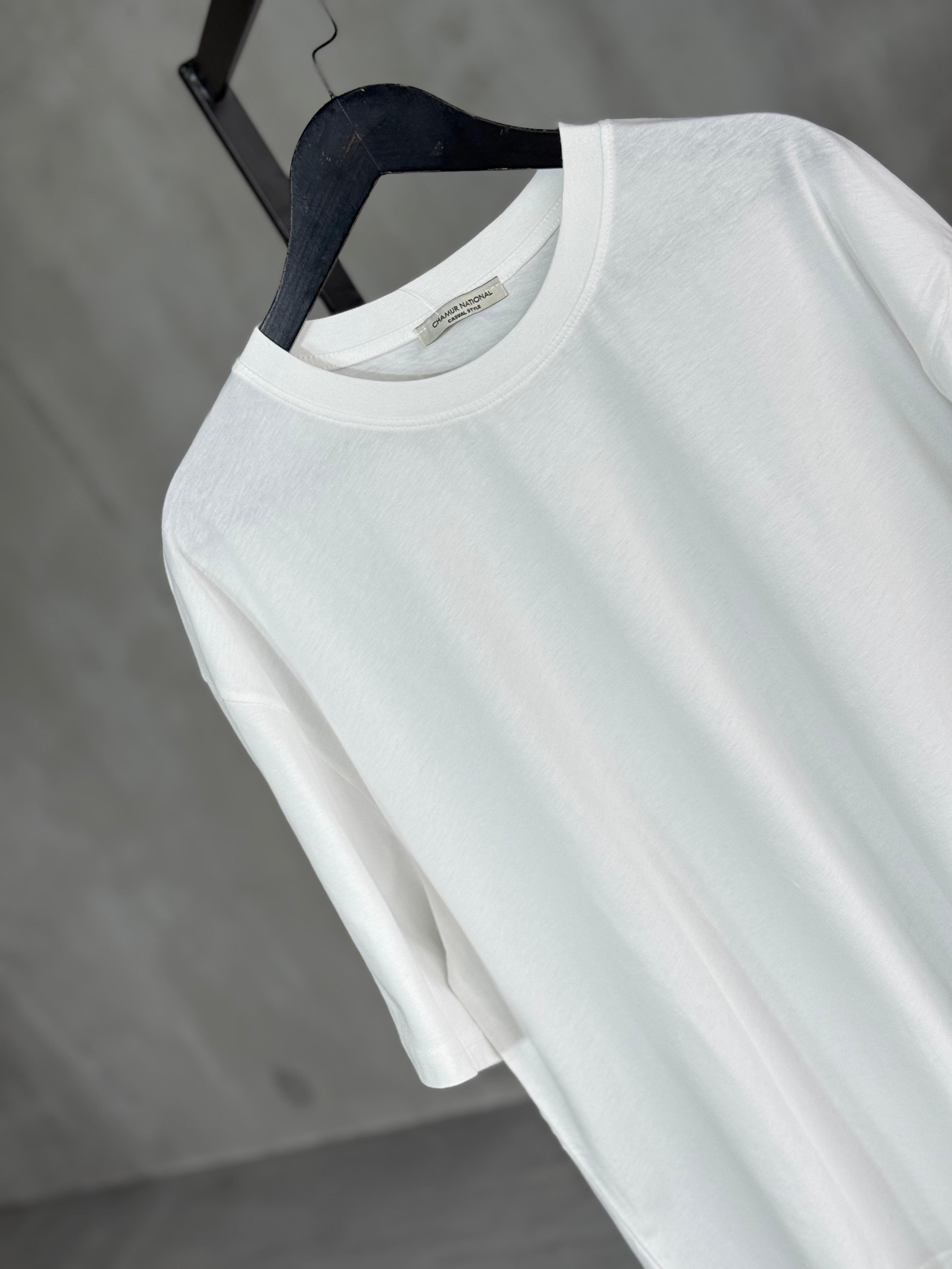 Basic Oversize Tshrt (Beyaz/Siyah)