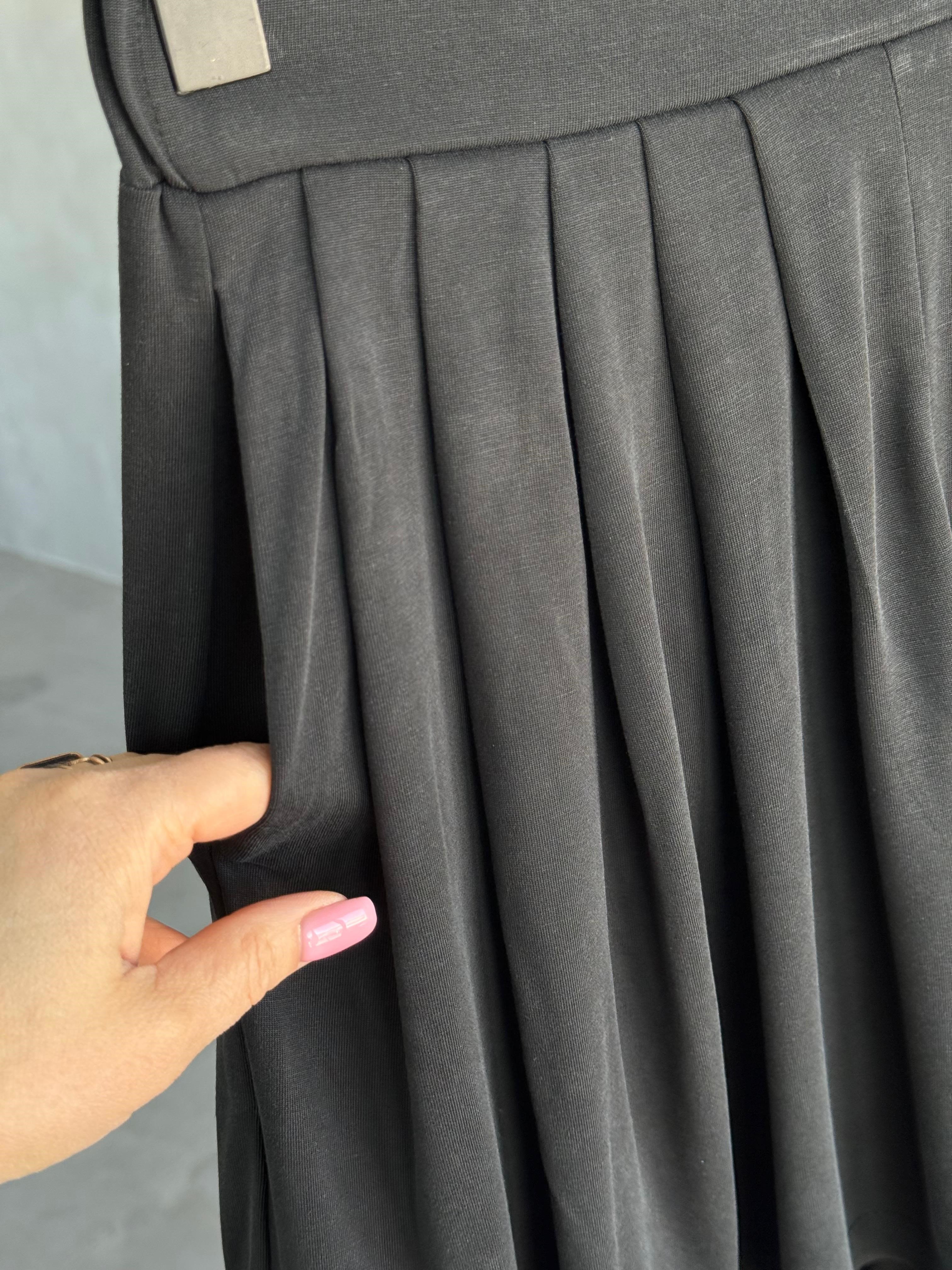 Basic Pile Detaylı Şortlu Takım (Siyah)