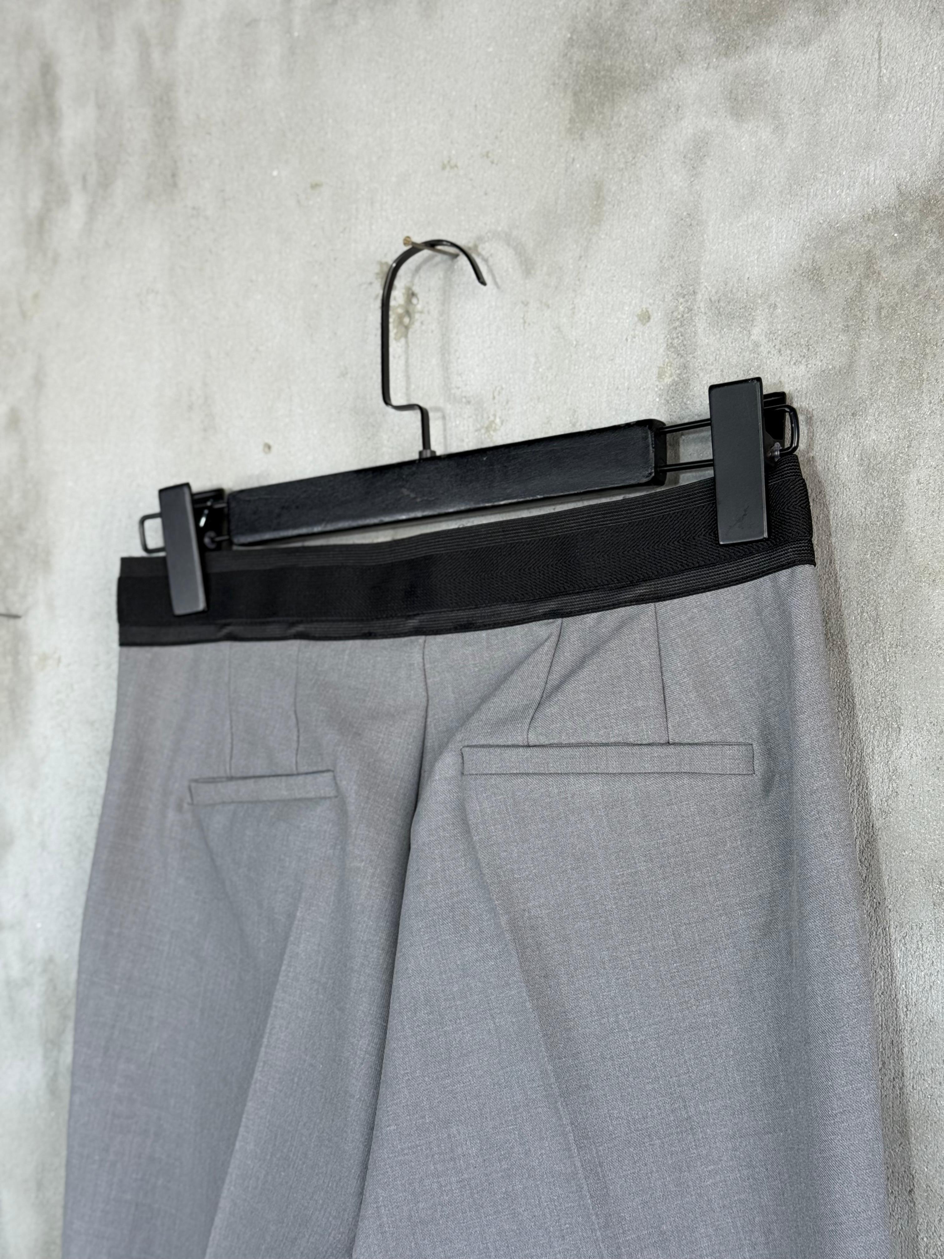 Bel Lastik Detaylı Kumaş Pantolon (Antrasit)