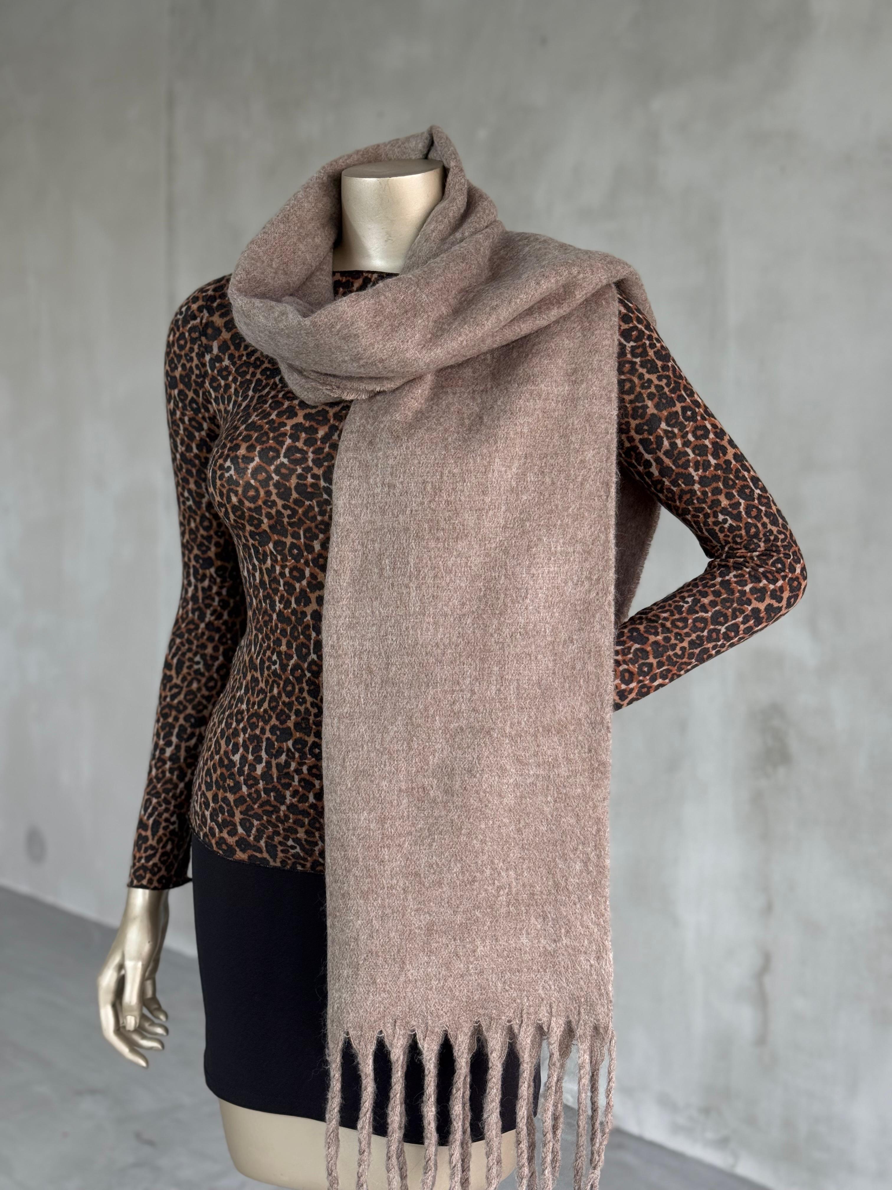 Buklet Yumuşak Dokulu Atkı (Vizon/Gri/Kahverengi/Siyah/Ekru/Sütlü Kahve/Bordo)