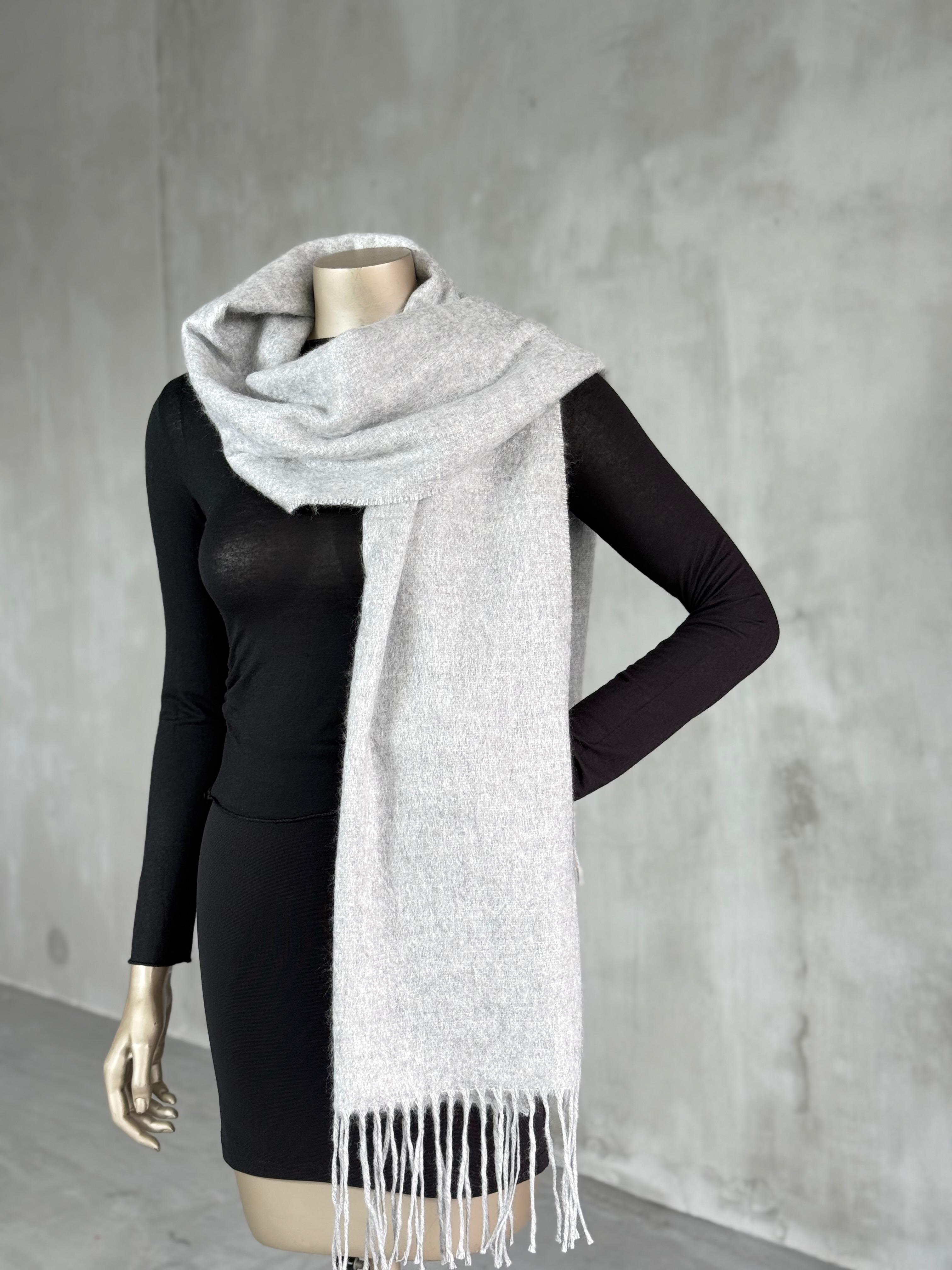 Buklet Yumuşak Dokulu Atkı (Vizon/Gri/Kahverengi/Siyah/Ekru/Sütlü Kahve/Bordo)