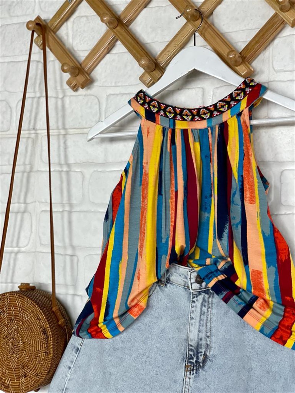 Halter Yaka Bluz