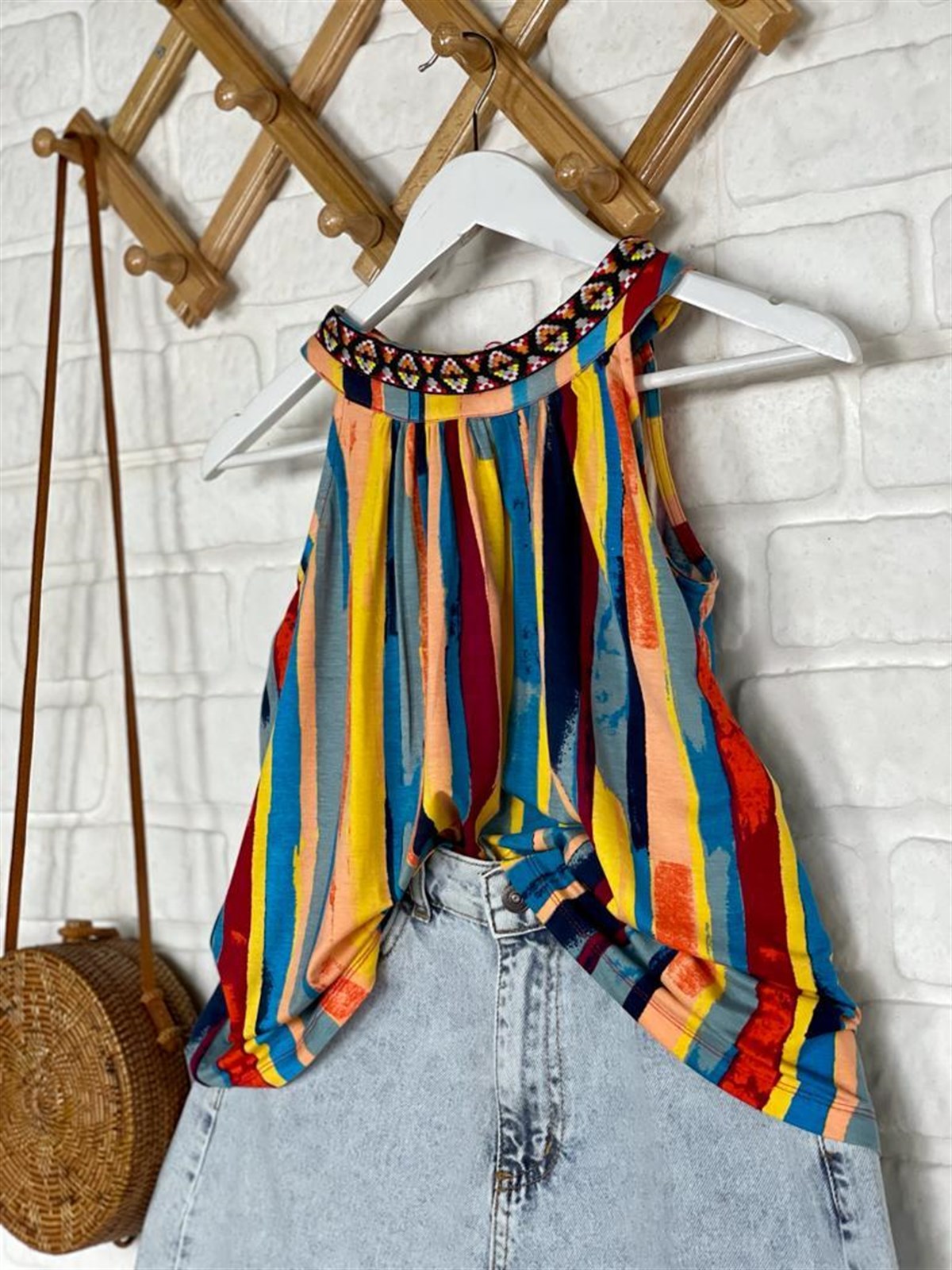 Halter Yaka Bluz