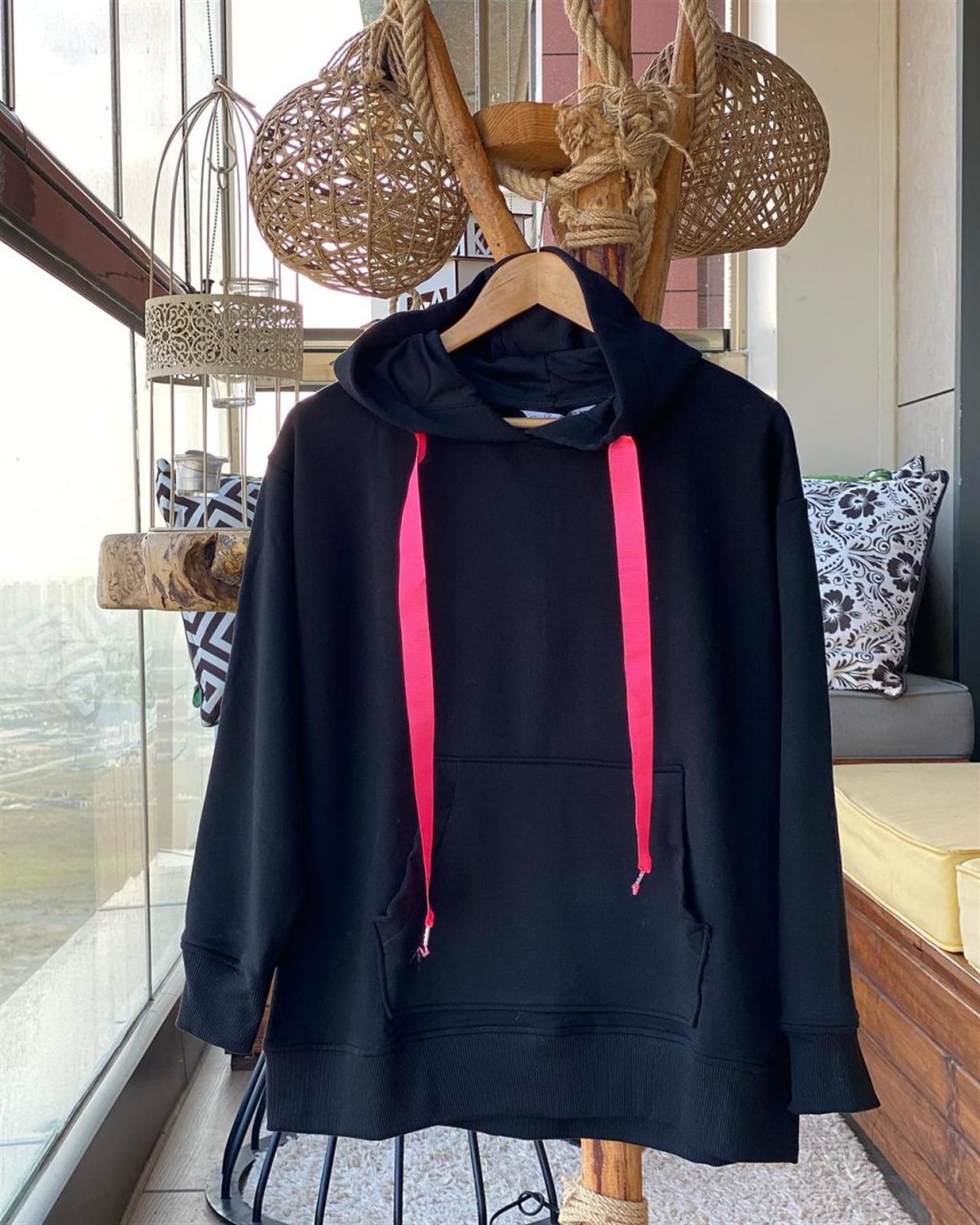Kanguru Cepli Sweatshirt (SİYAH)