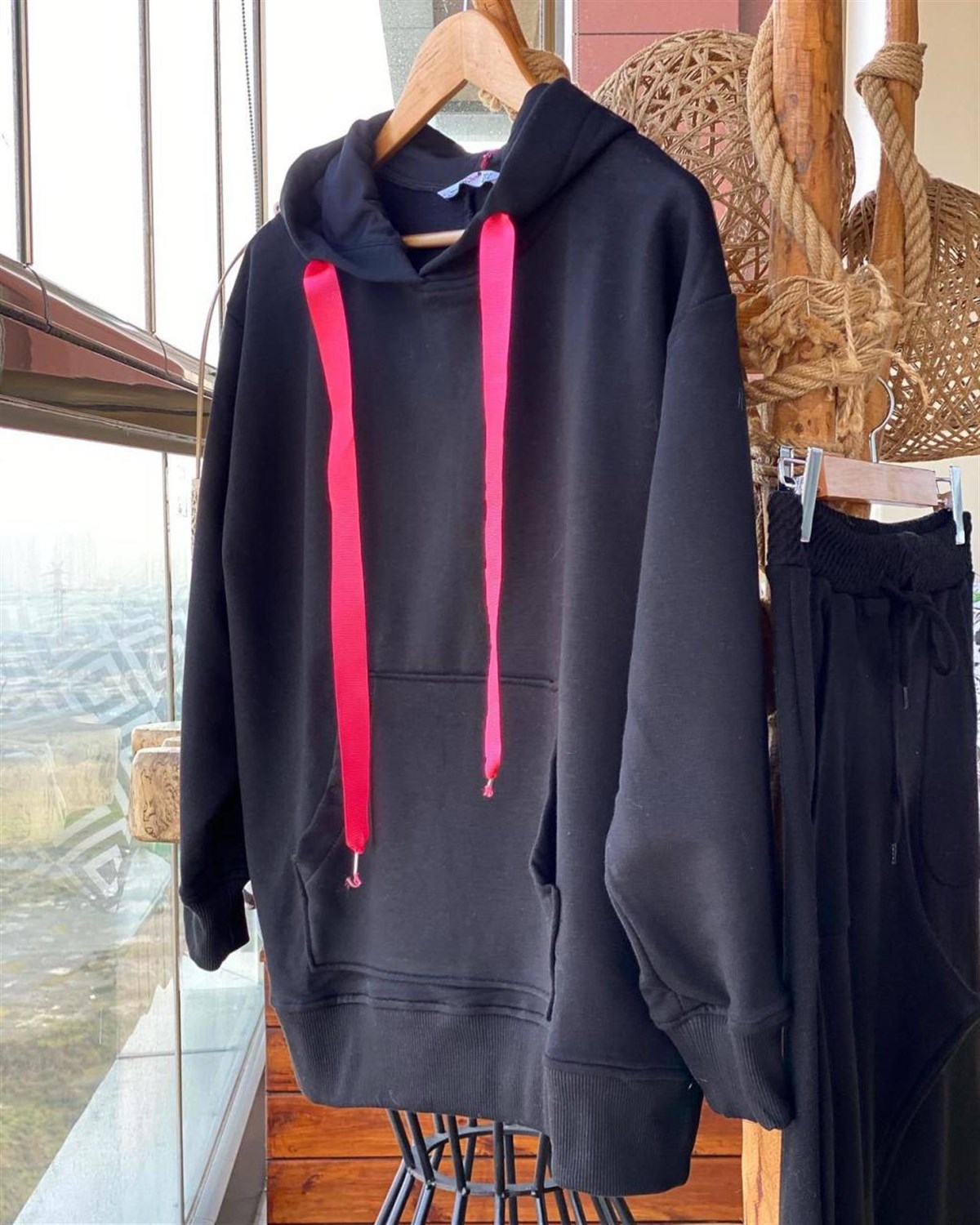 Kanguru Cepli Sweatshirt (SİYAH)