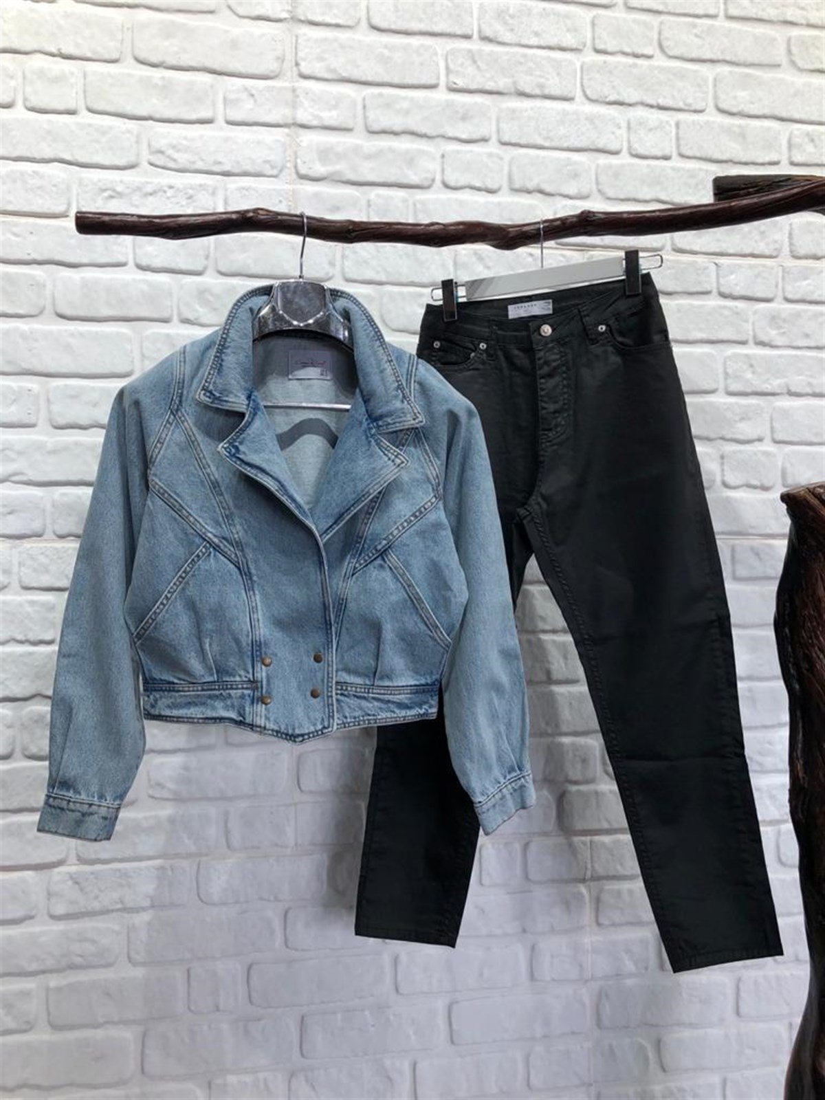 Kısa Blazer Ceket (BUZ MAVİSİ)