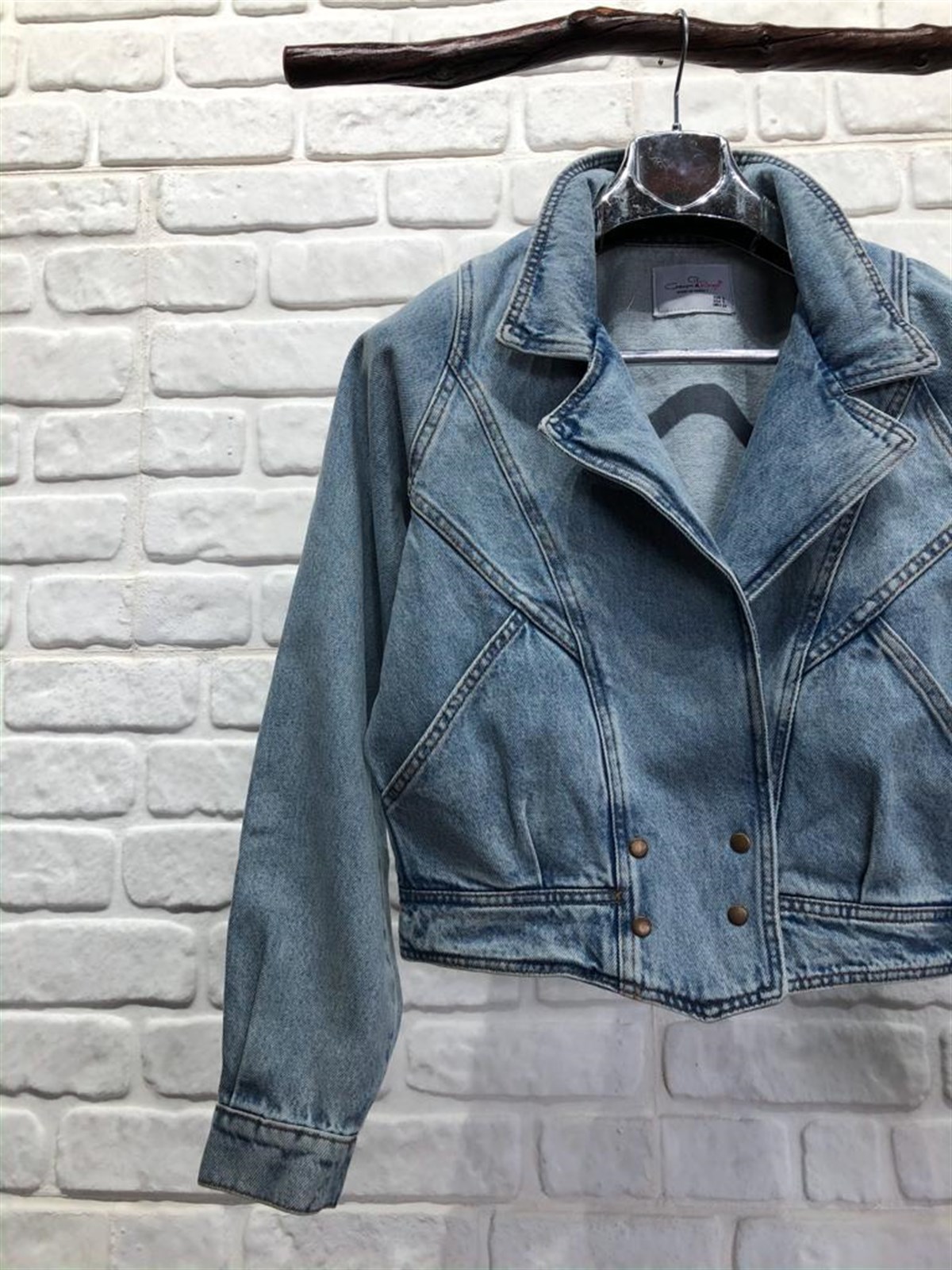 Kısa Blazer Ceket (BUZ MAVİSİ)