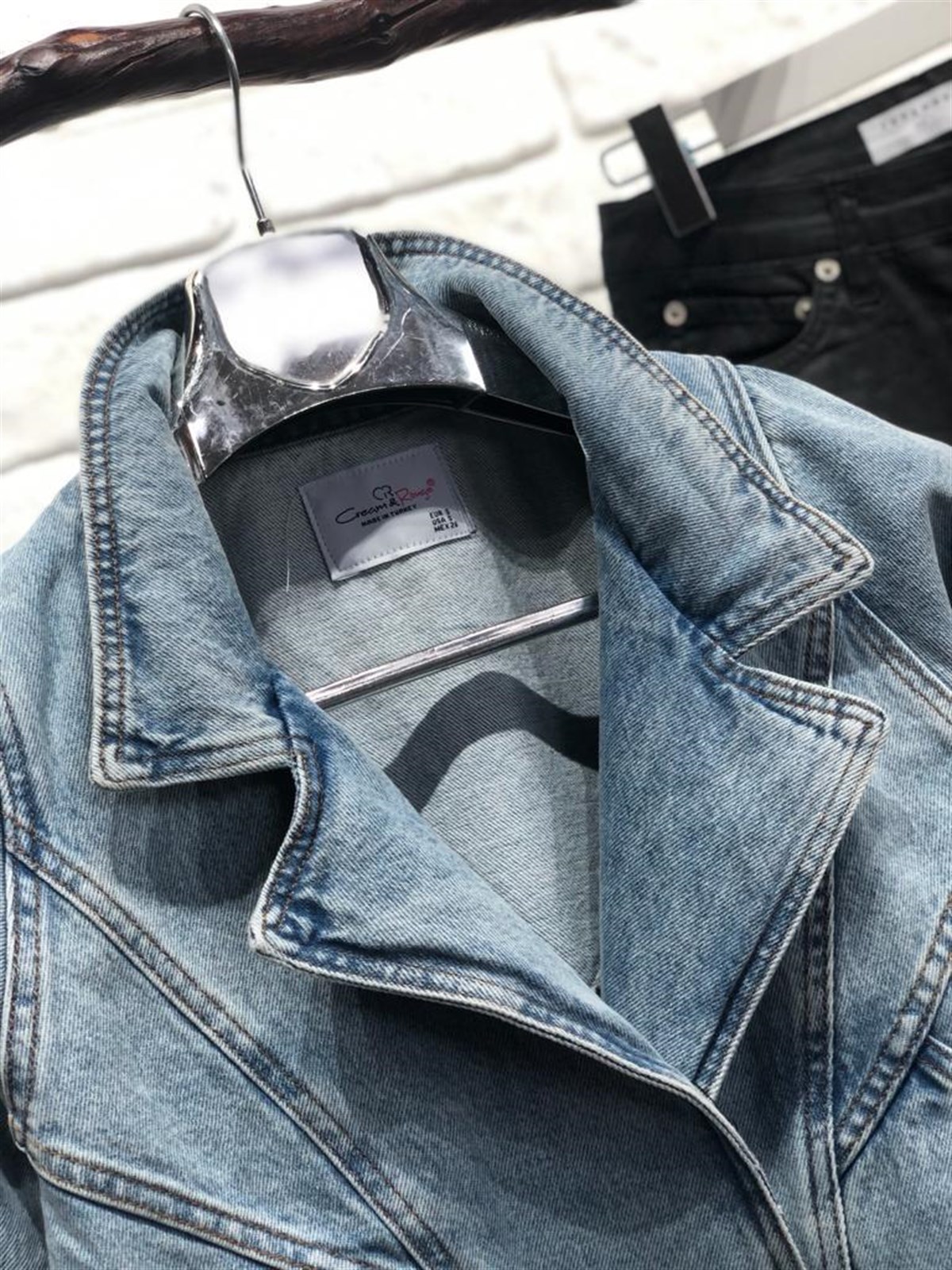 Kısa Blazer Ceket (BUZ MAVİSİ)