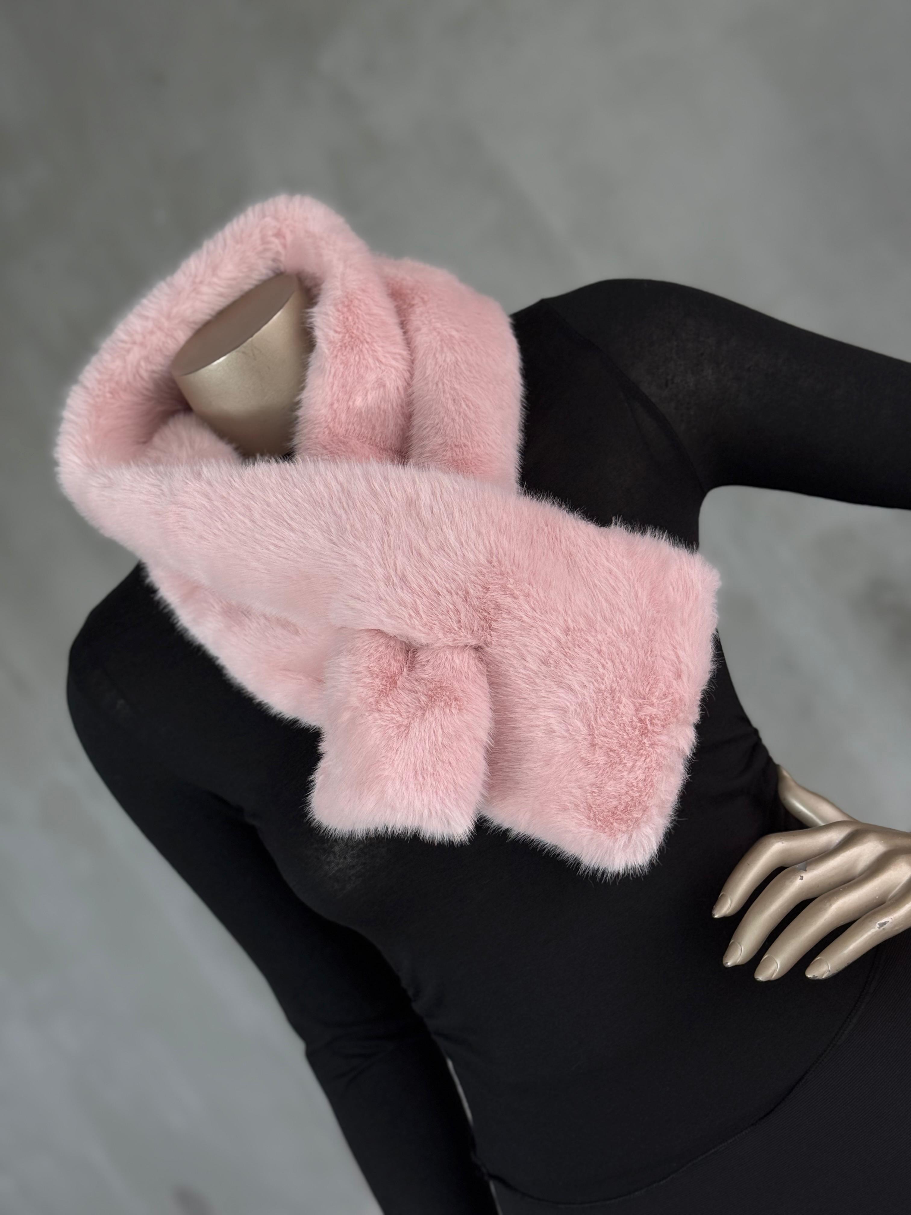 Kürk Boyunluk (Siyah/Pembe/Bej/Camel)