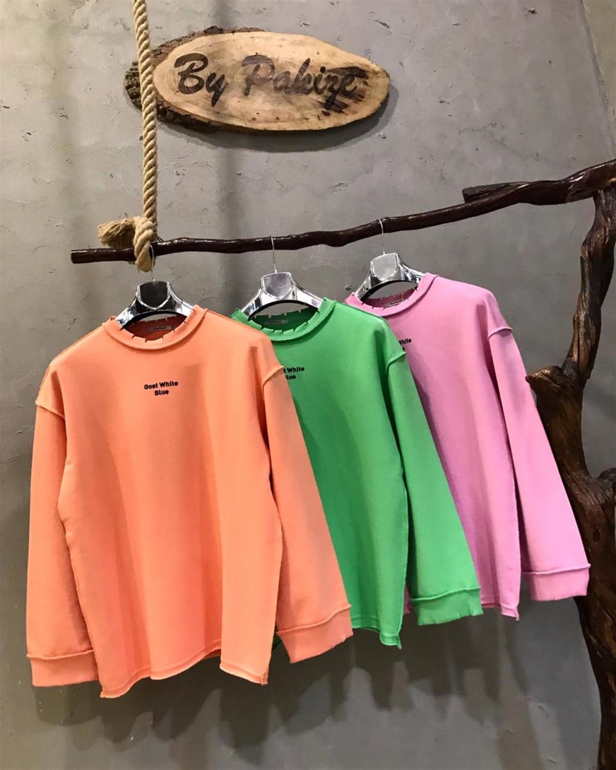 Lazer Kesikli Sweatshirt (YEŞİL)