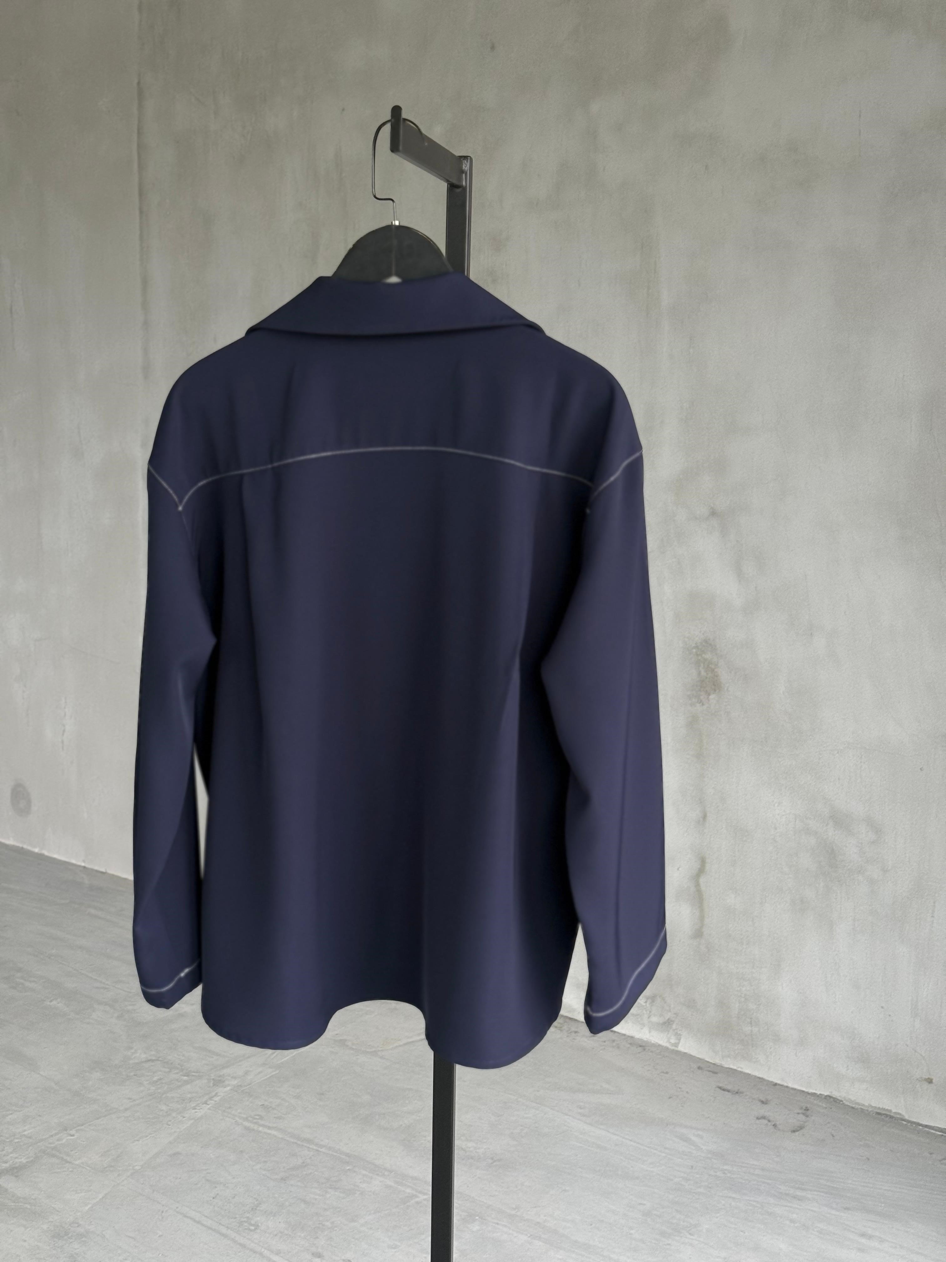 Massimo Model Prada Kumaş Premium Takım (Lacivert)