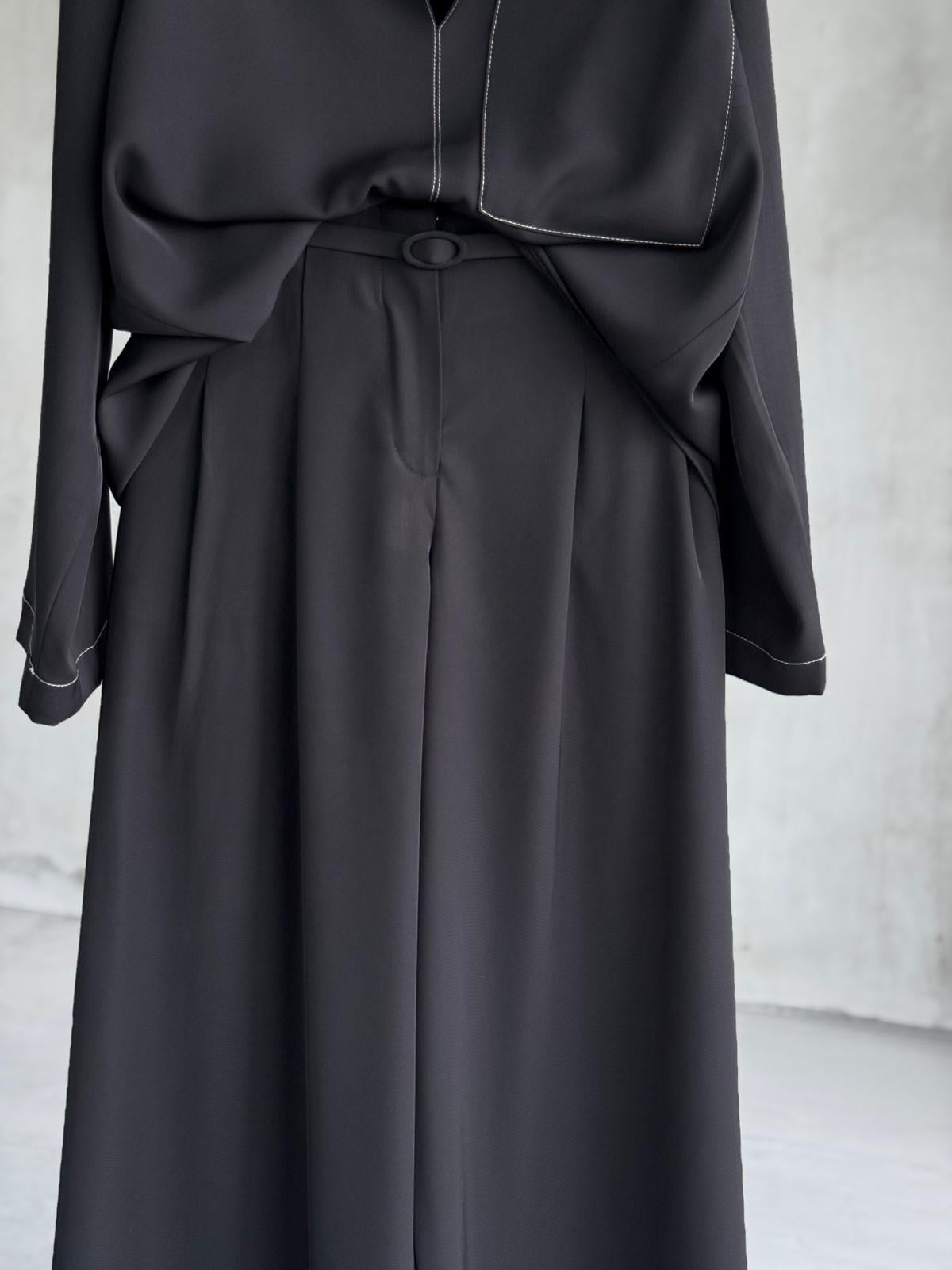 Massimo Model Prada Kumaş Premium Takım (Siyah)