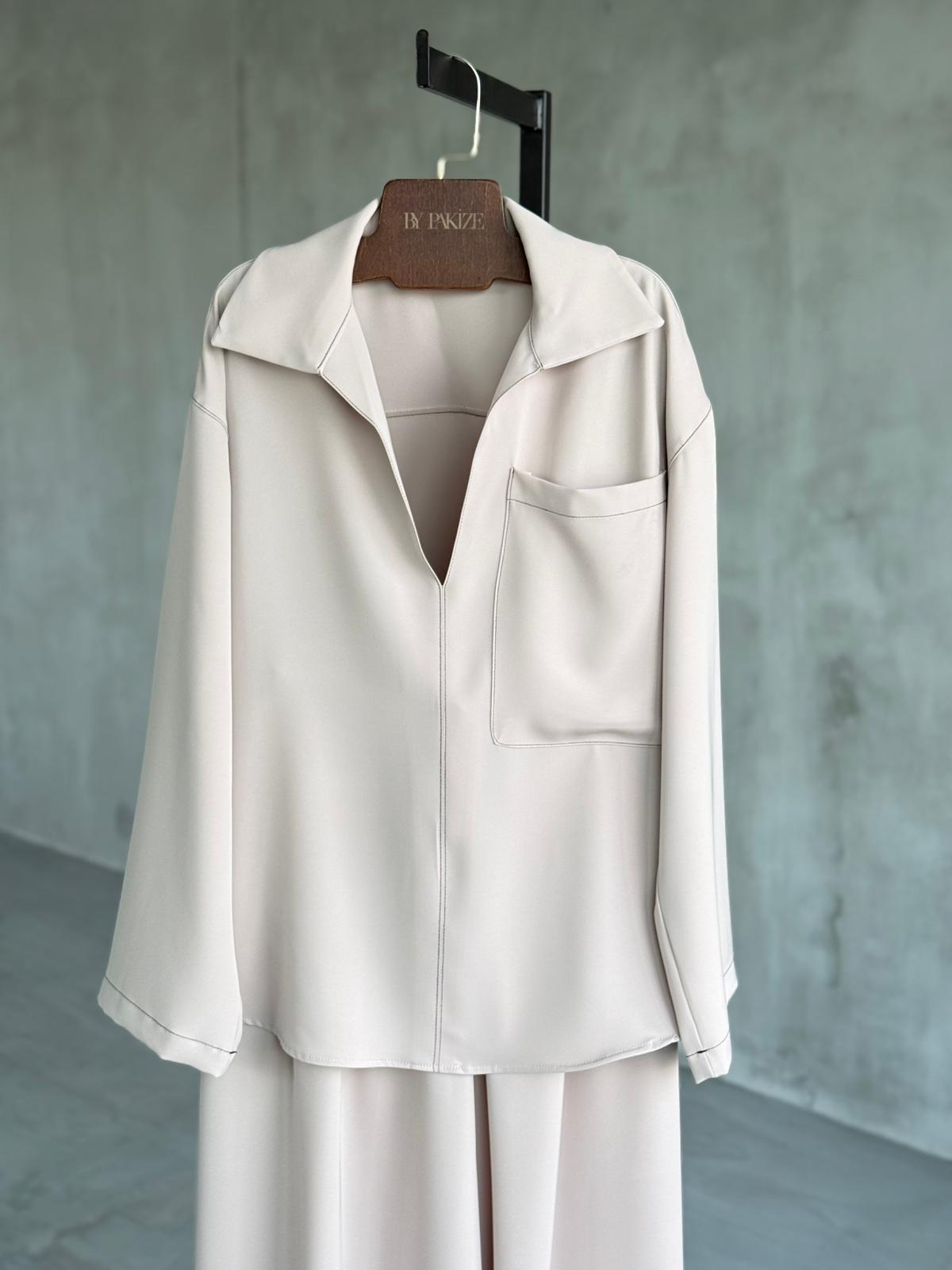 Massimo Model Prada Kumaş Premium Takım (Taş)