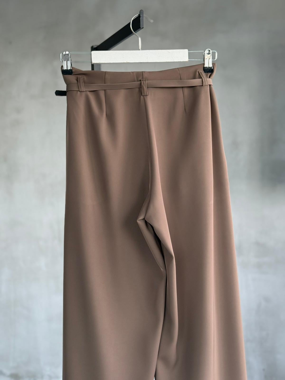 Massimo Model Prada Kumaş Premium Takım (Sütlü Kahve)
