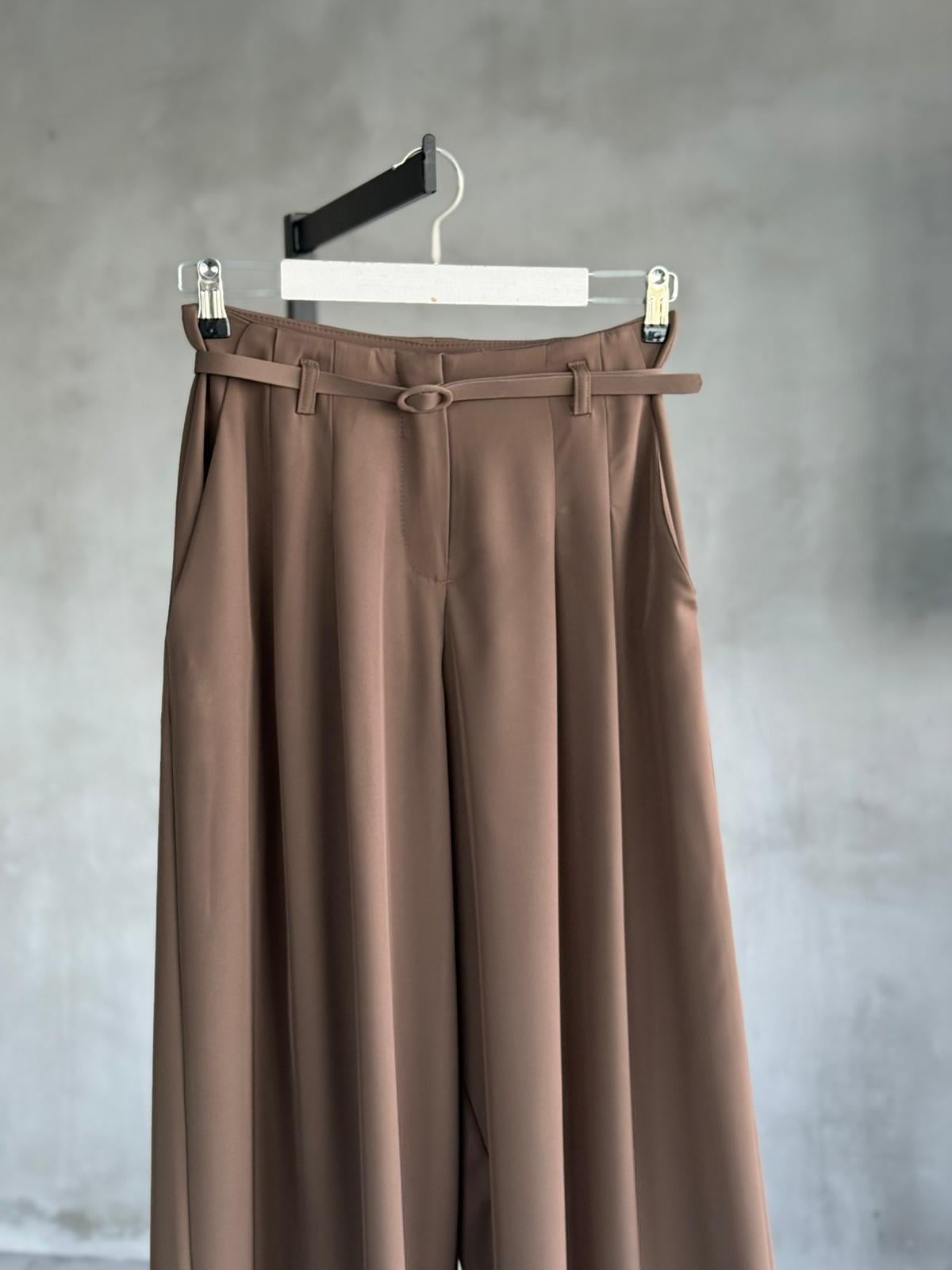 Massimo Model Prada Kumaş Premium Takım (Sütlü Kahve)