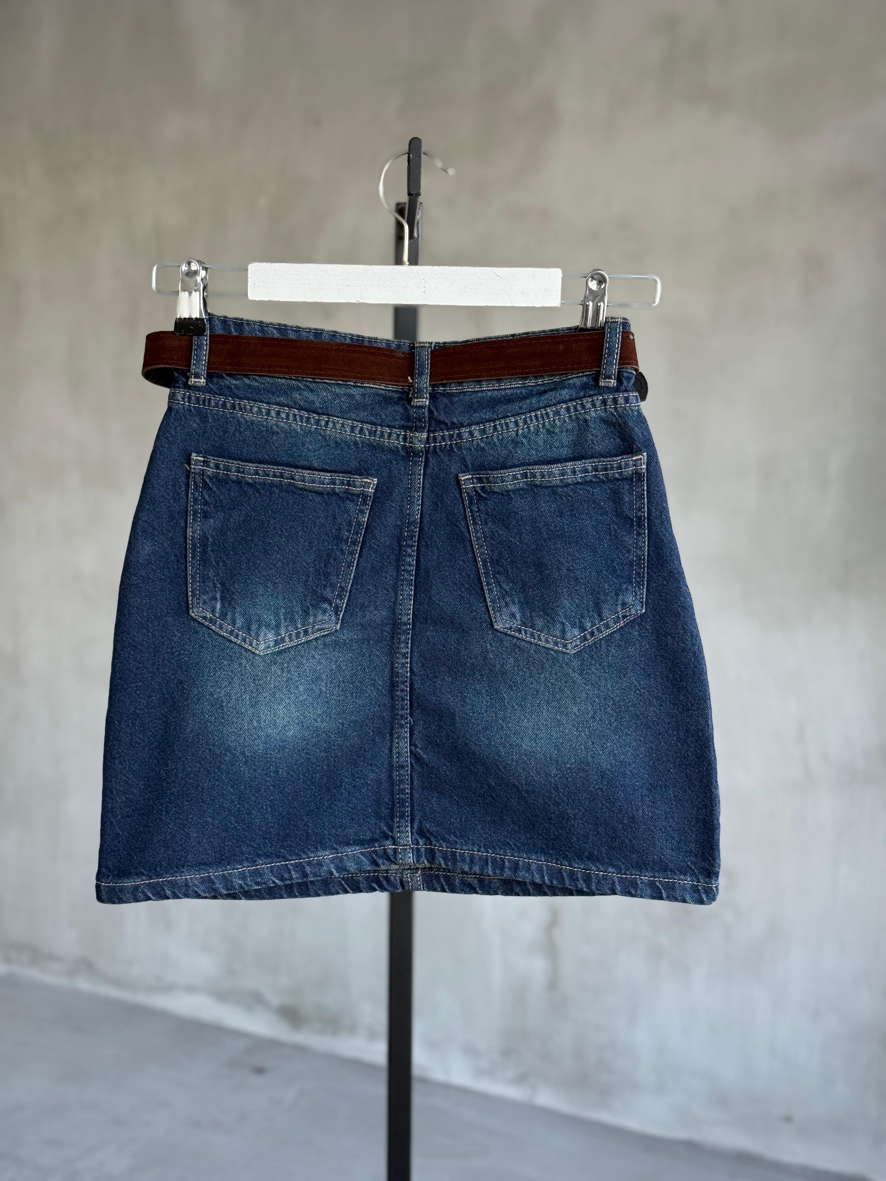 Mini Kot Etek (Lacivert)