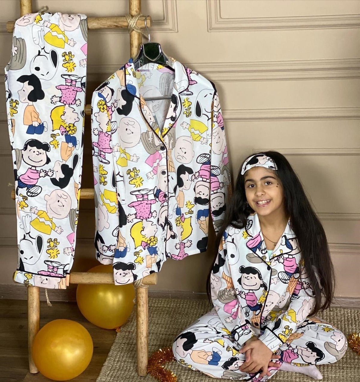 Örgü Dokuma Kumaş Pijama Takım (ÇOCUK)