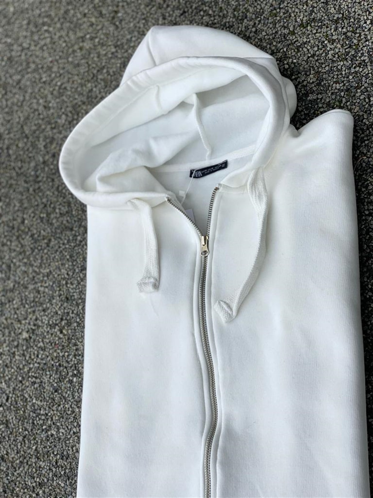 Orjinal Marka Sweat Hırka (Beyaz)