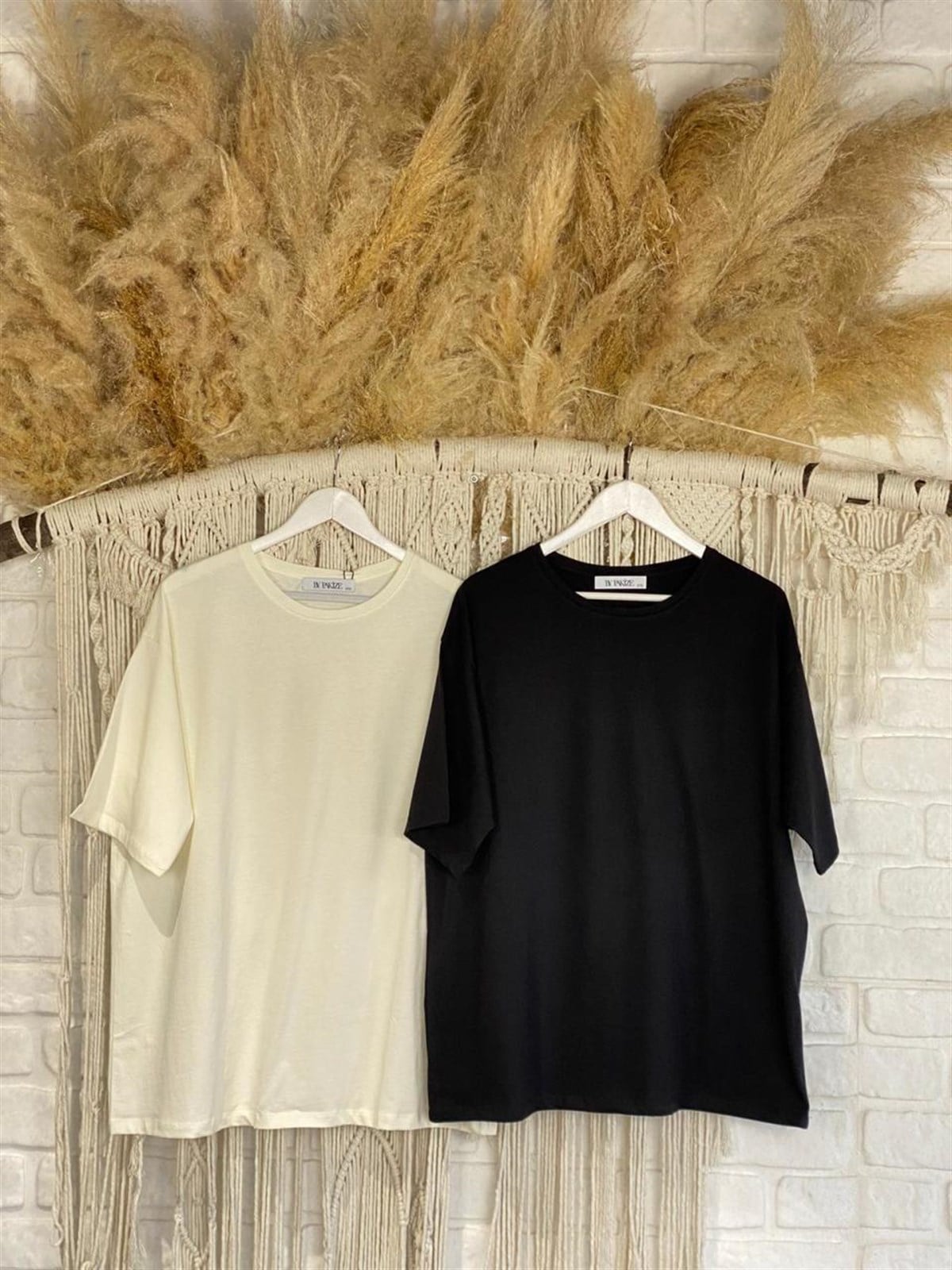 Oversize Basıc Tshirt (Ekru)