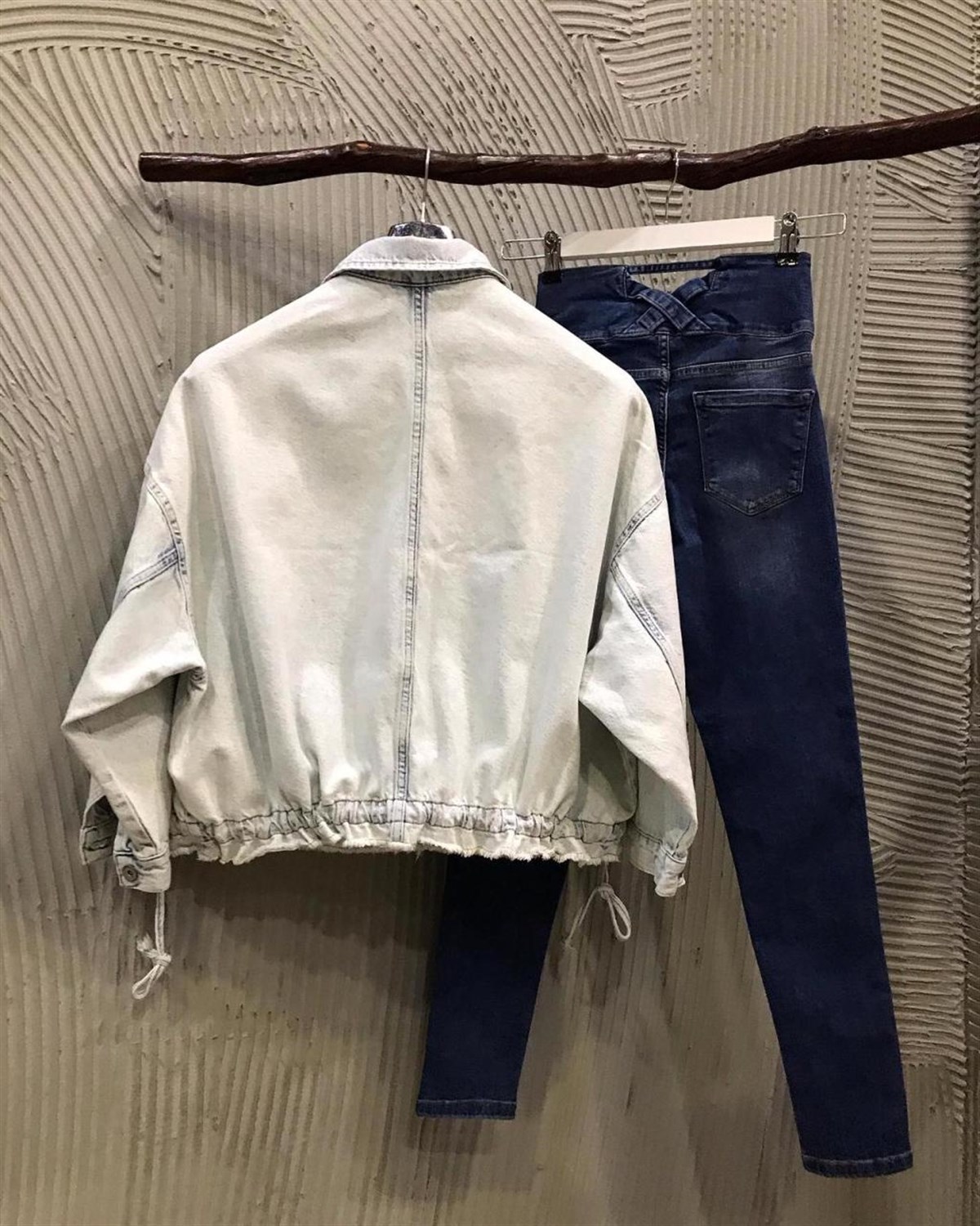 Oversize Kesim Salaş Kot Ceket (AÇIK)