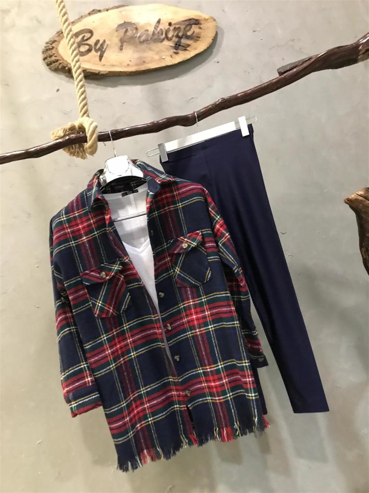 Oversize Oduncu Gömlek (LACİVERT)