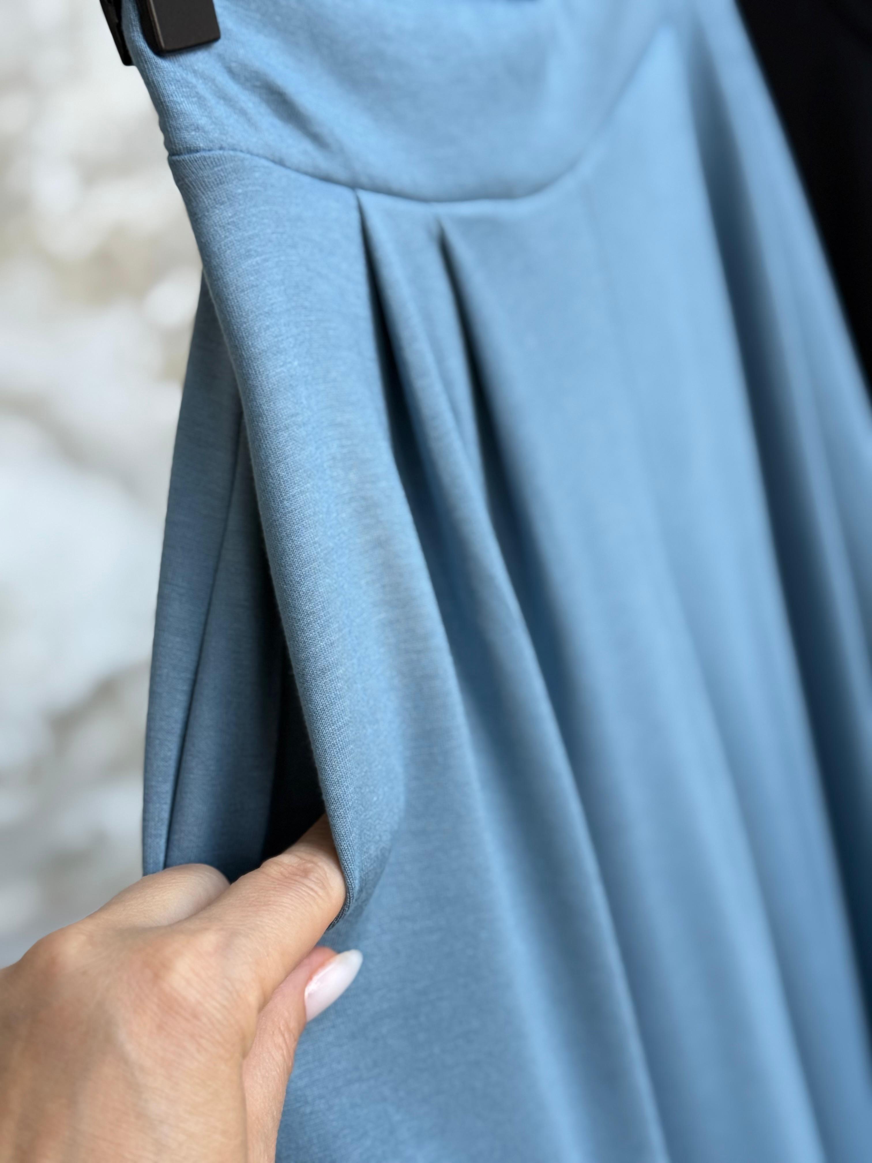 Oys Model Bel Lastik Detaylı Bol Pantolon (İndigo)