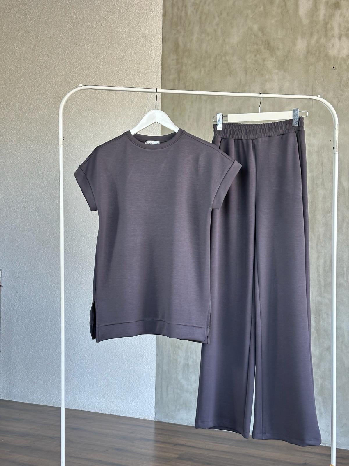 Oysho Kumaş Basic Model Takım (Antrasit)