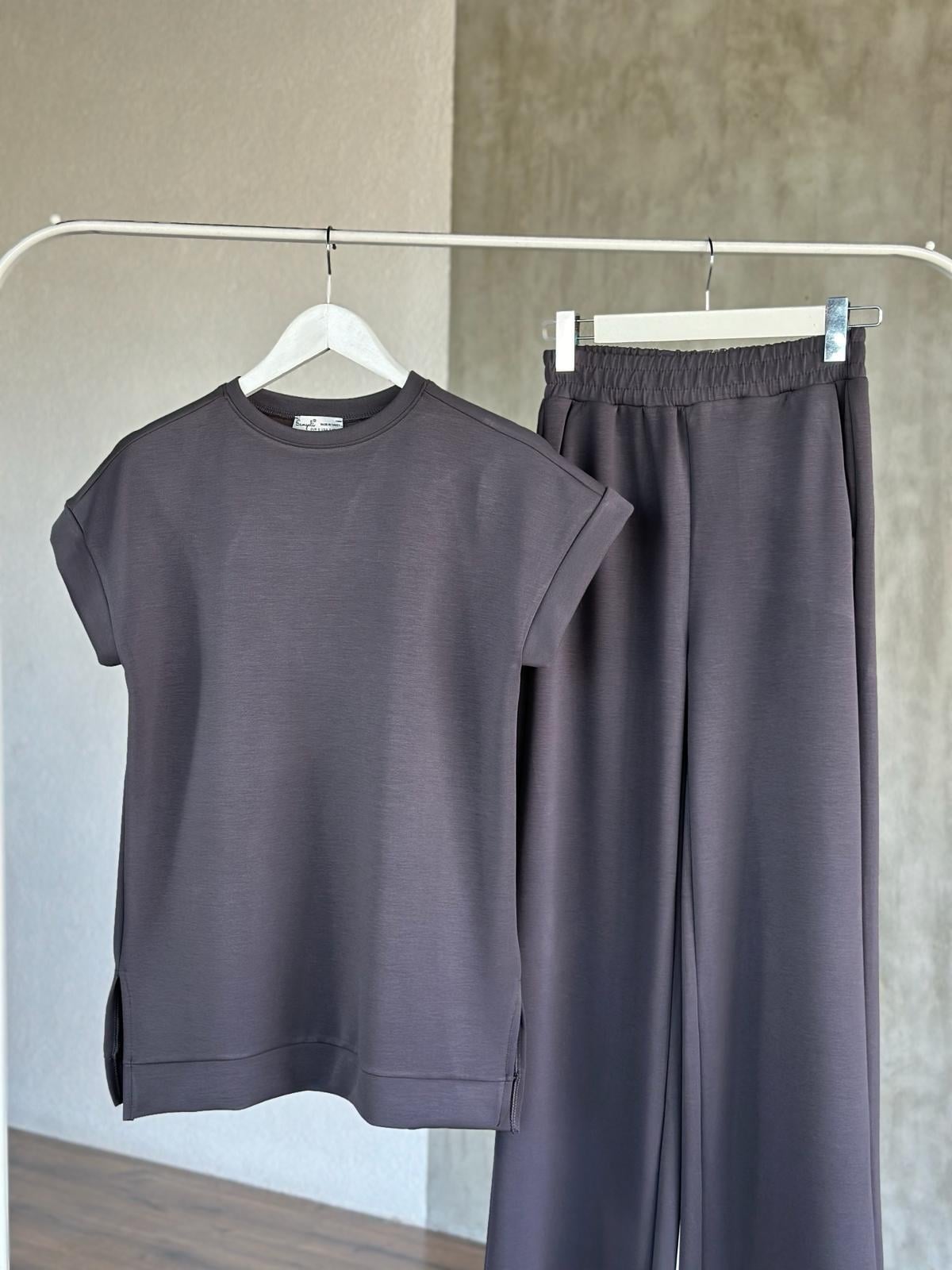 Oysho Kumaş Basic Model Takım (Antrasit)