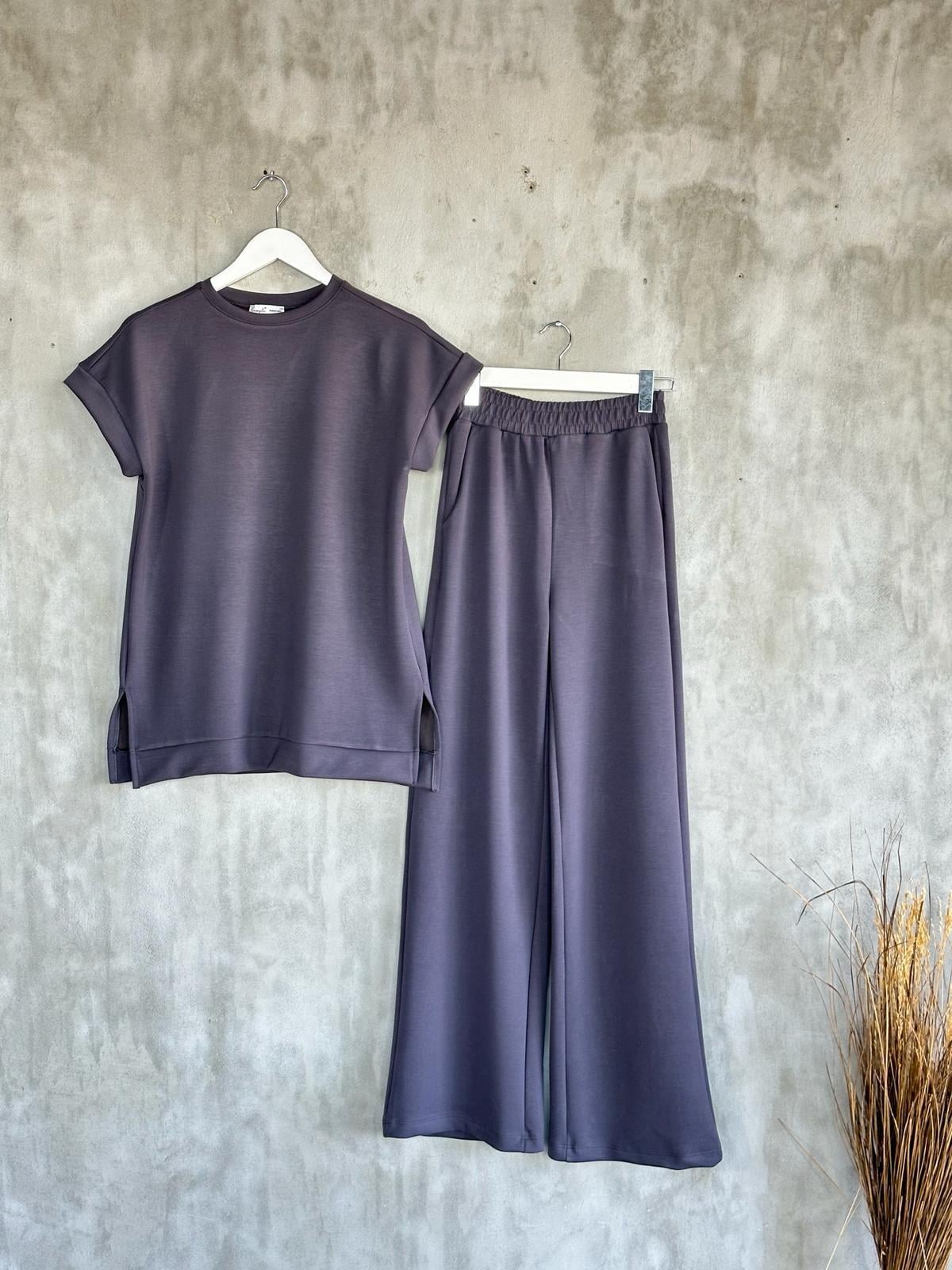 Oysho Kumaş Basic Model Takım (Antrasit)