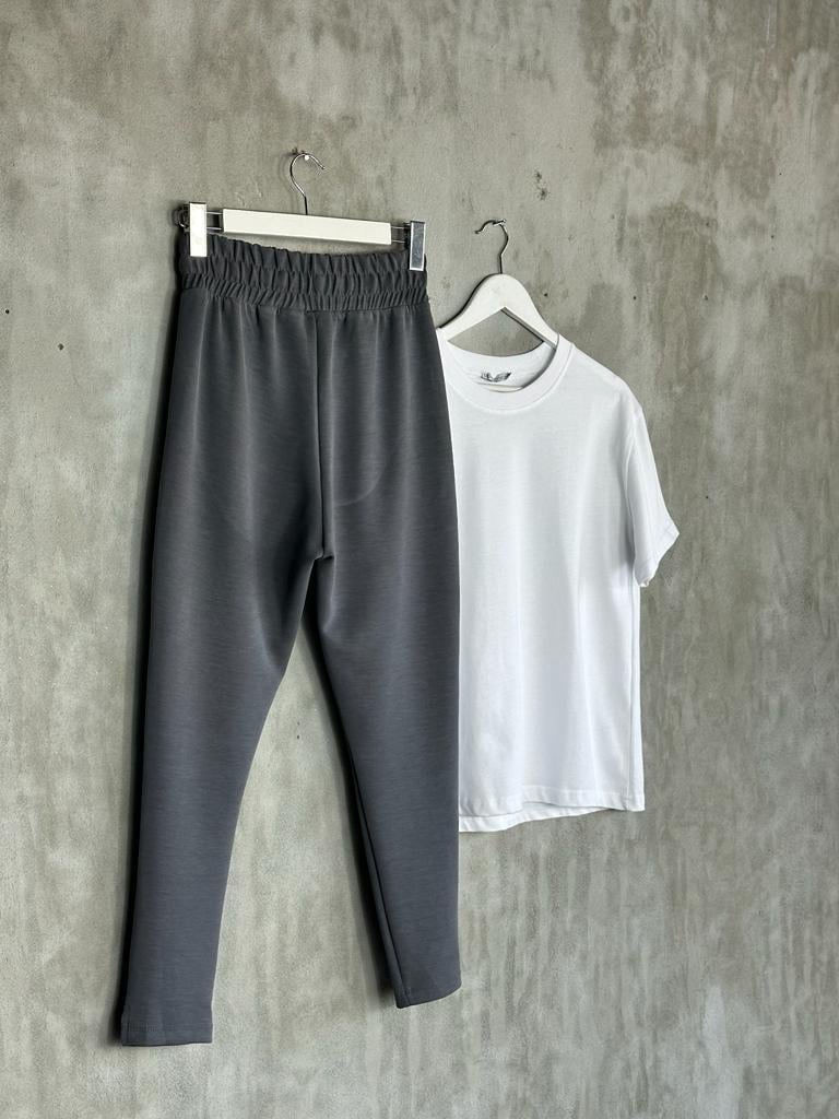Oysho Kumaş Jogger Kadın Pantolon (Gri)