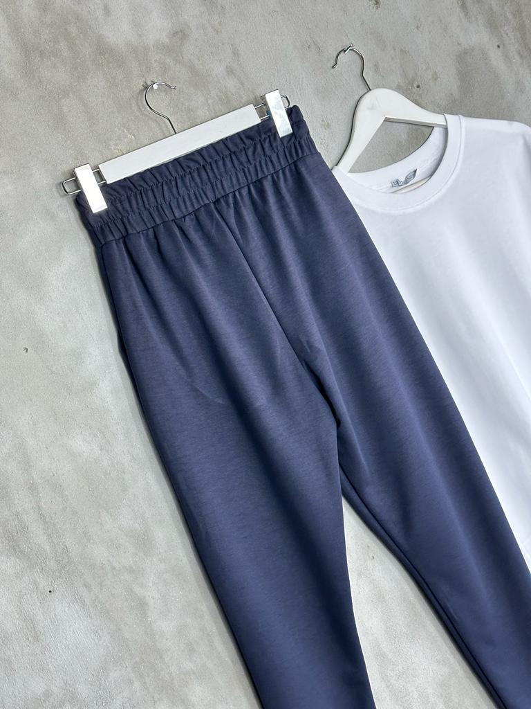Oysho Kumaş Jogger Kadın Pantolon (Lacivert)