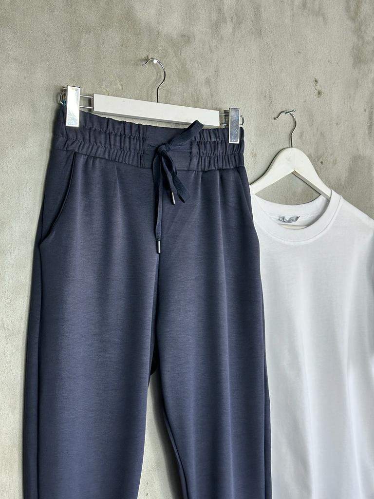 Oysho Kumaş Jogger Kadın Pantolon (Lacivert)
