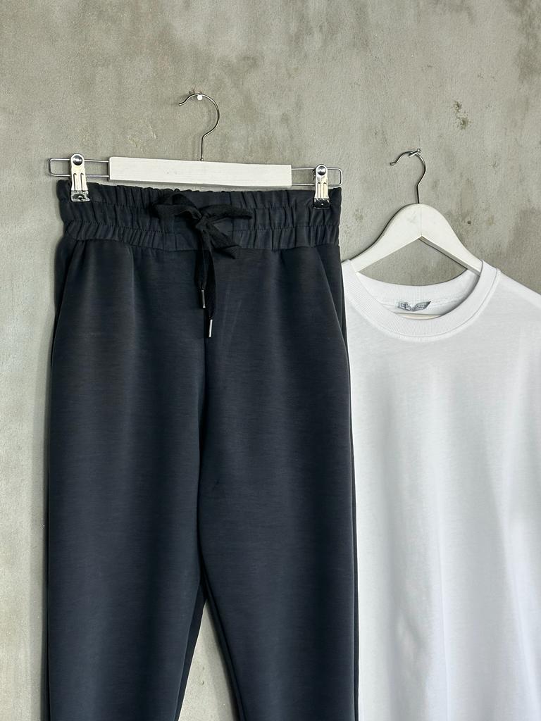 Oysho Kumaş Jogger Kadın Pantolon (Siyah)