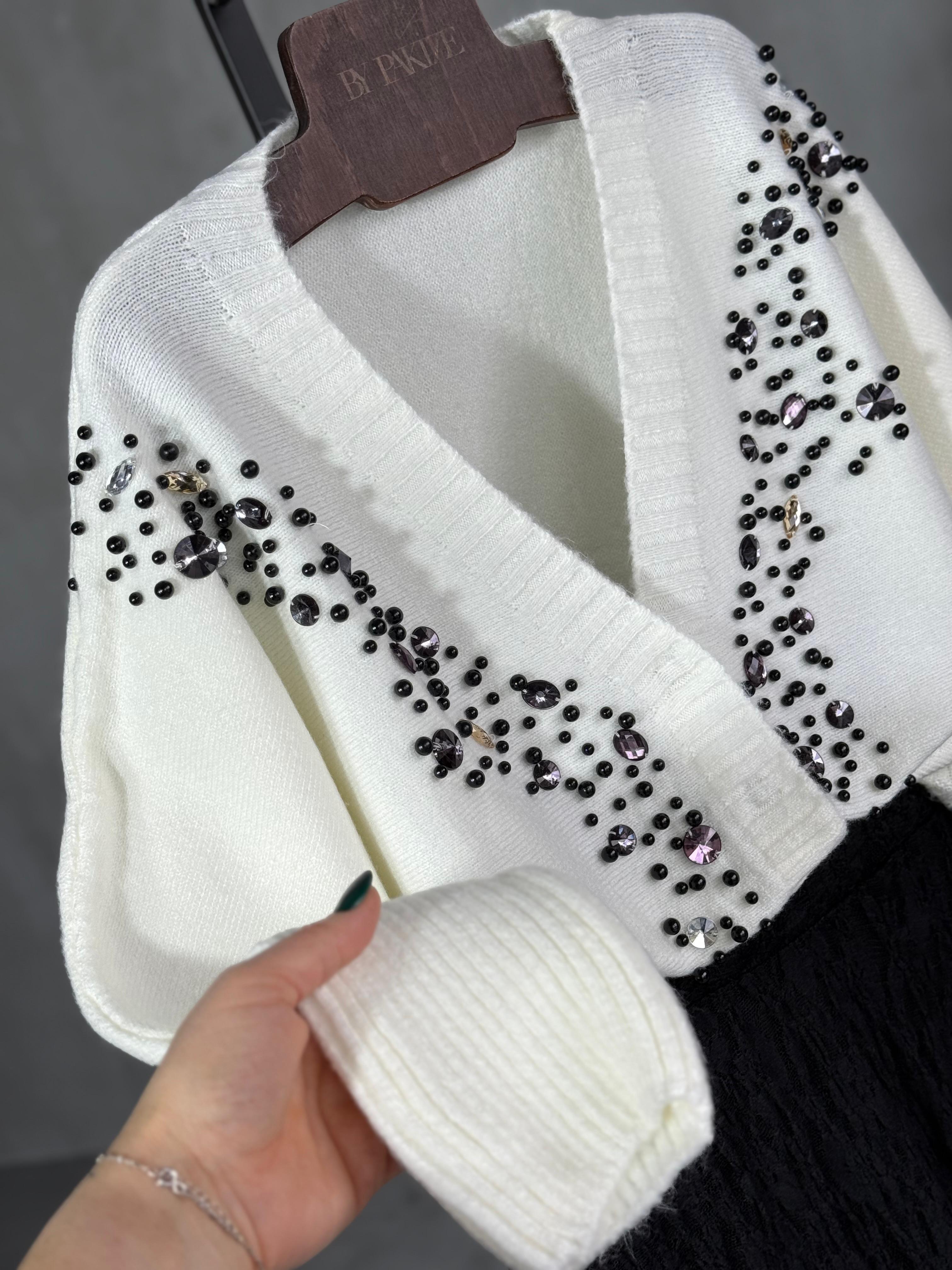 Özel El İşçilikli Premium Hırka (Vizon)