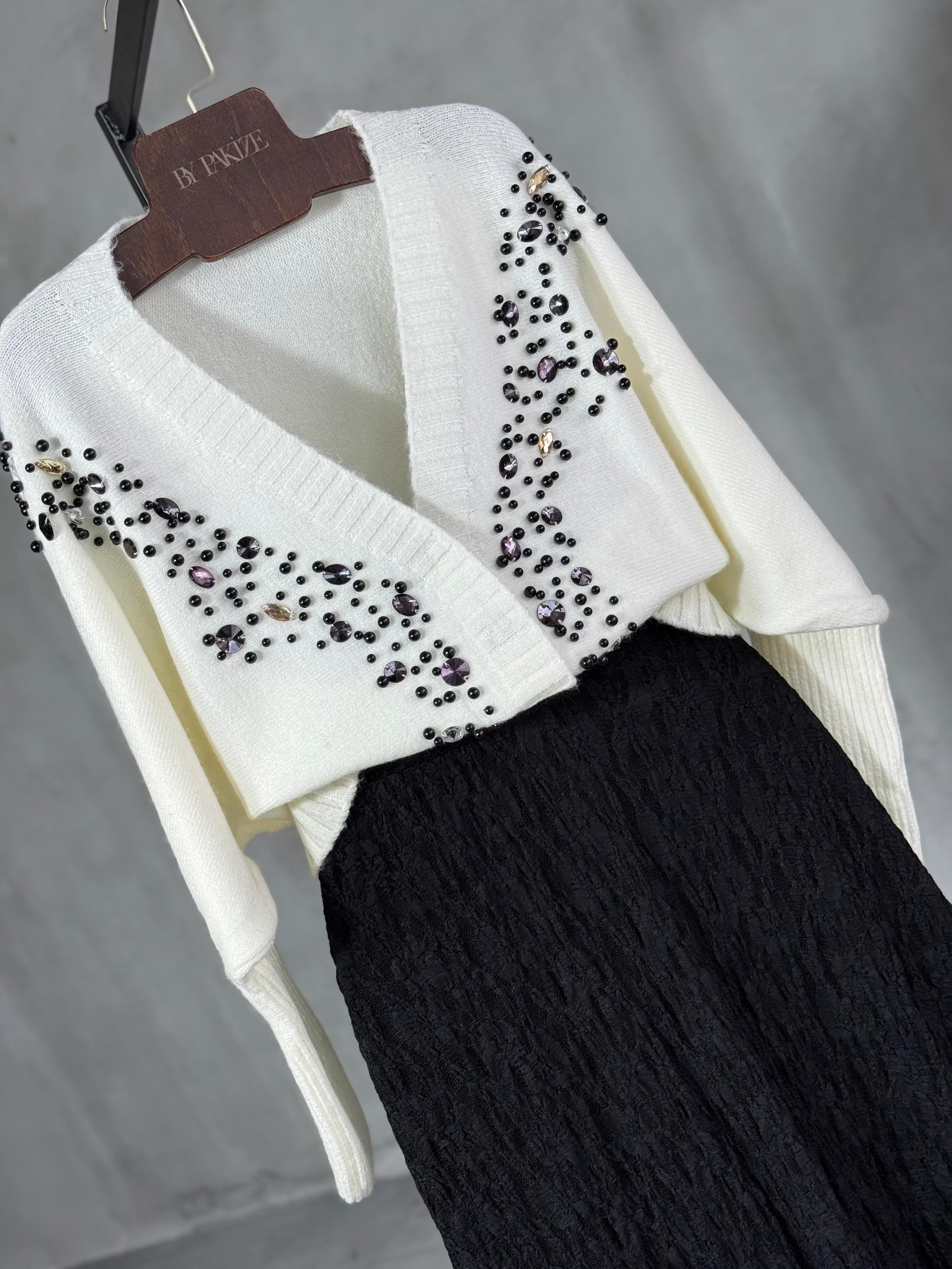 Özel El İşçilikli Premium Hırka (Vizon)