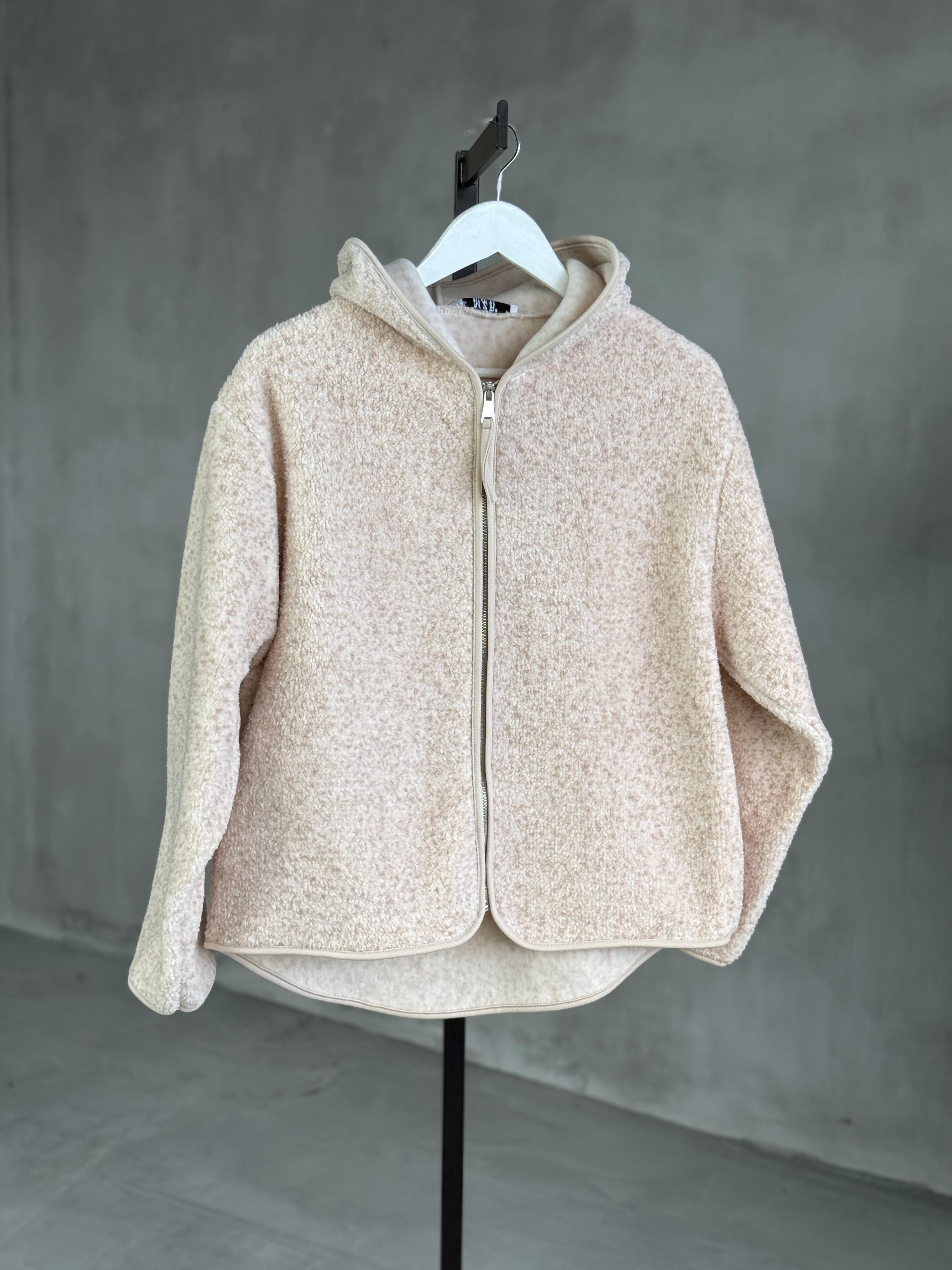 Peluş Teddy Cepli Ceket (Taş)