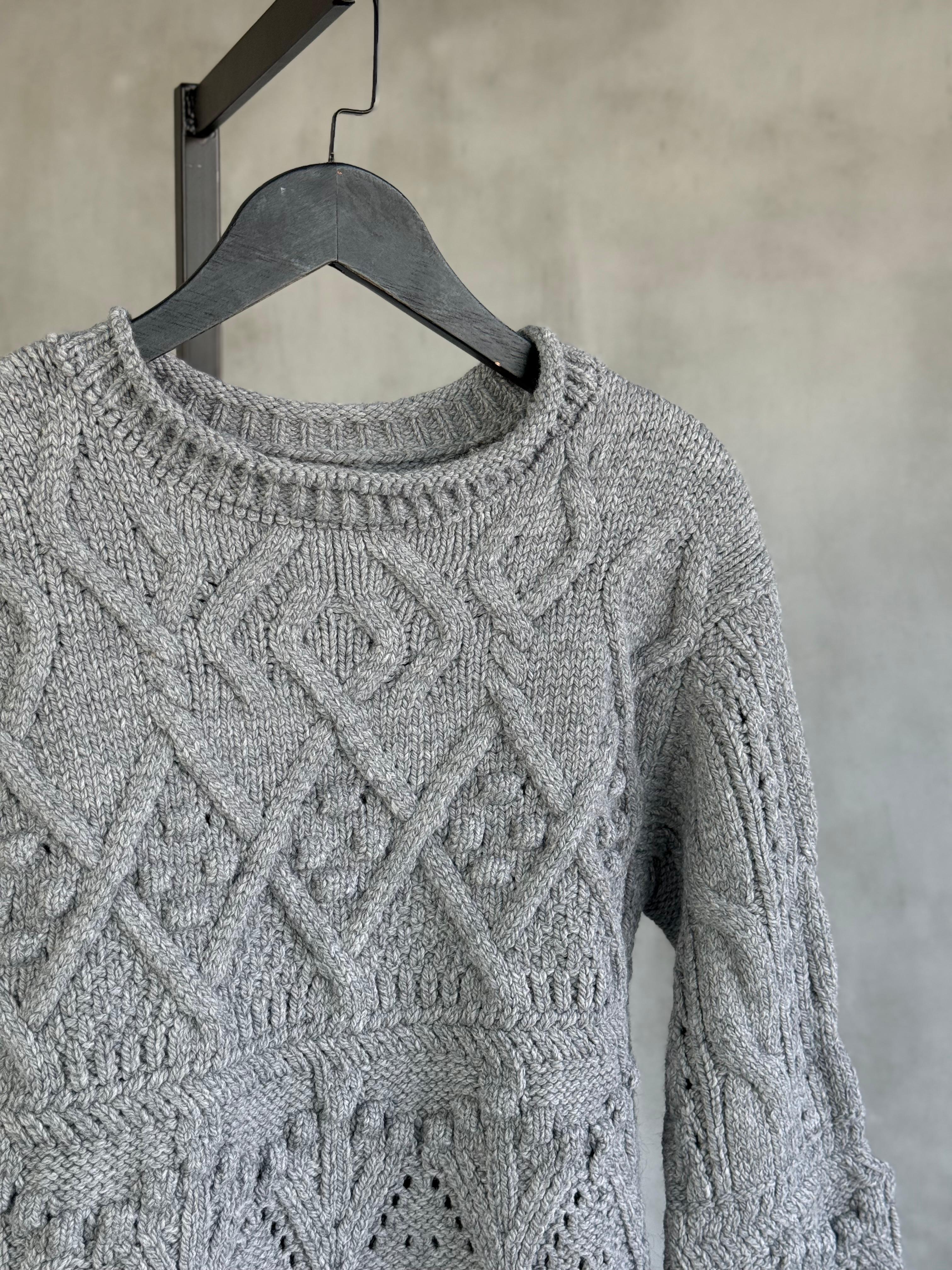 Premium Kalite Angora Dokulu Kazak (Gri)