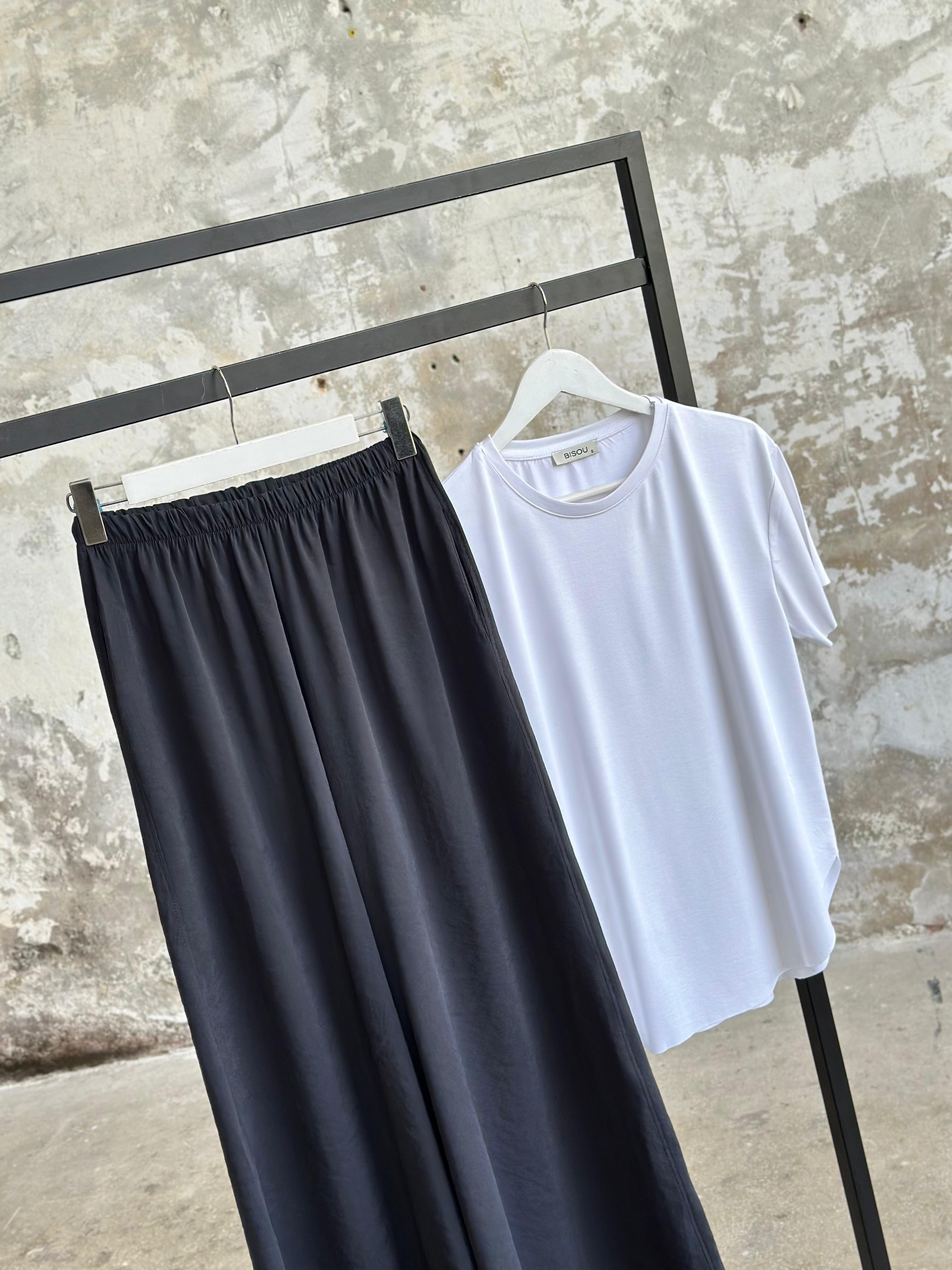 Premium Kalite Tensel Kumaş Pantolon (Siyah)