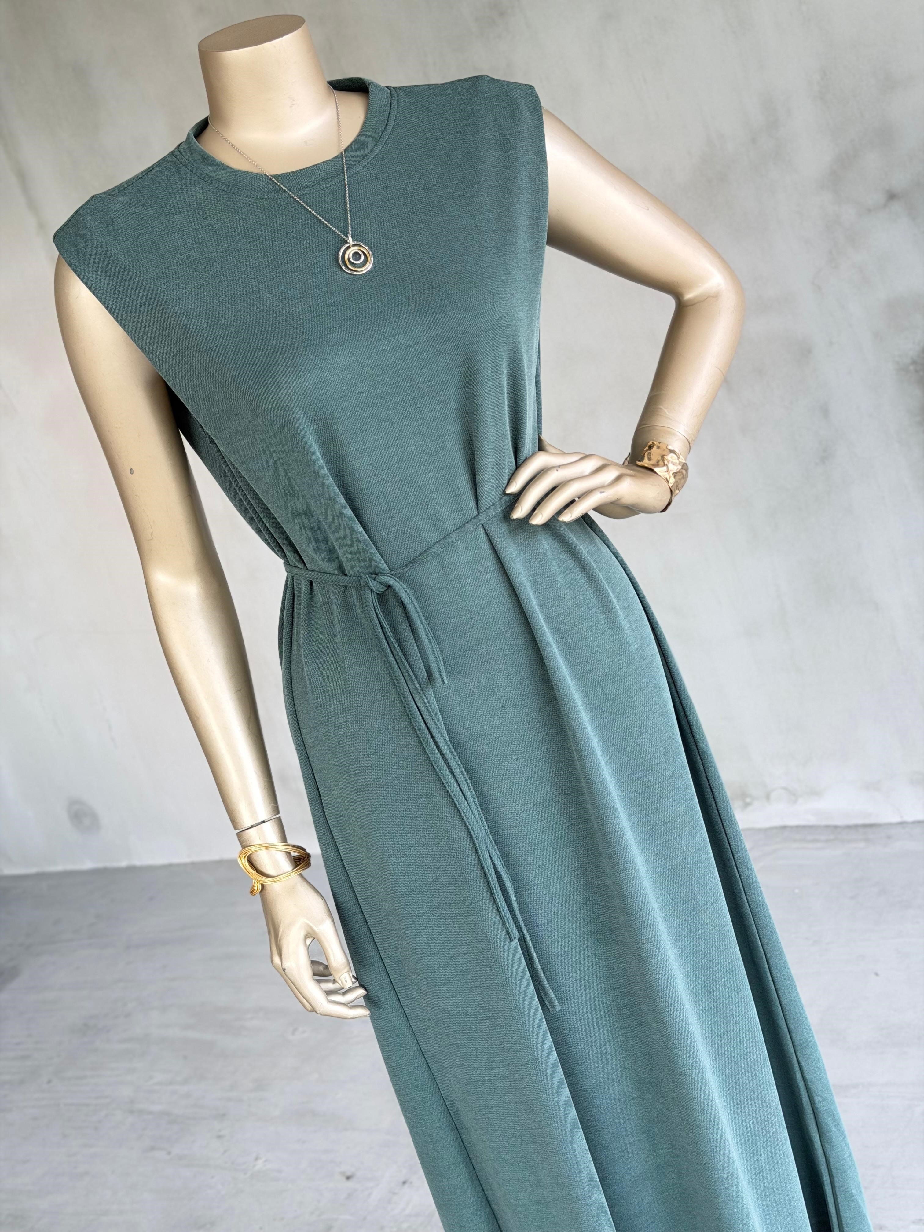 Premium Modal Salaş Maxi Elbise (Mint Yeşili))