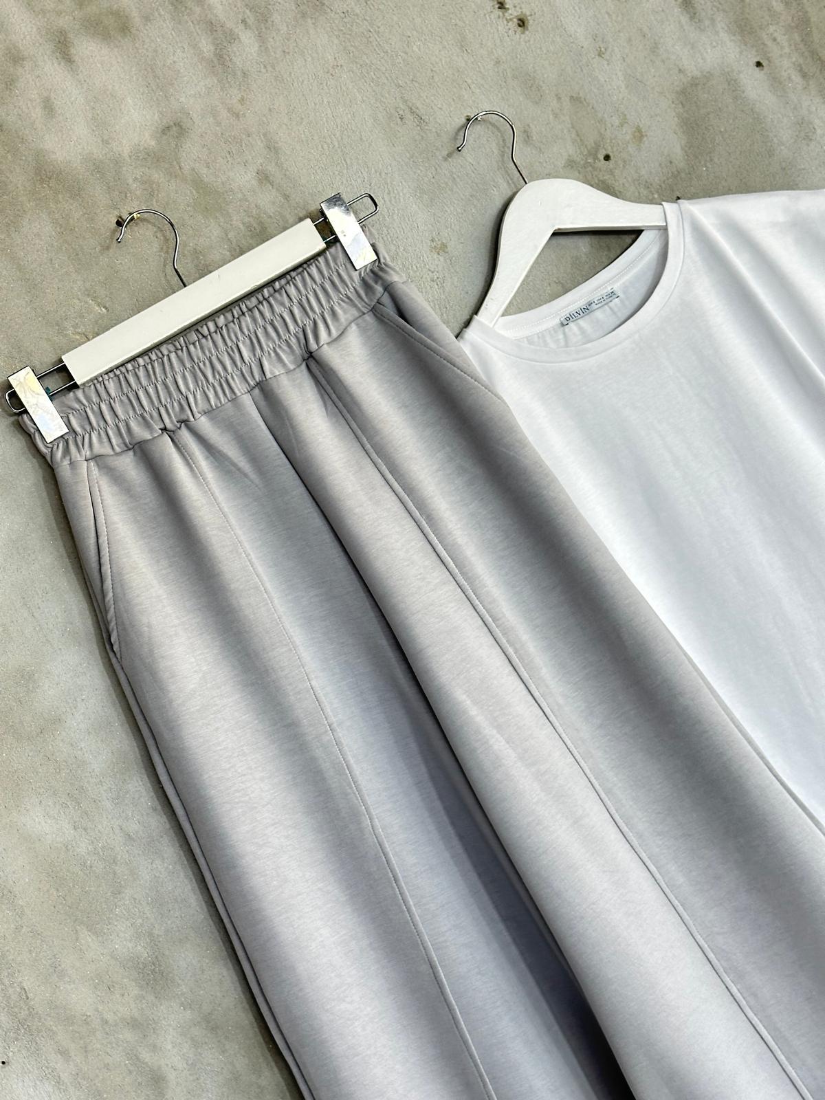 Premium Model Kumaş Çımalı Pantolon (Gri)