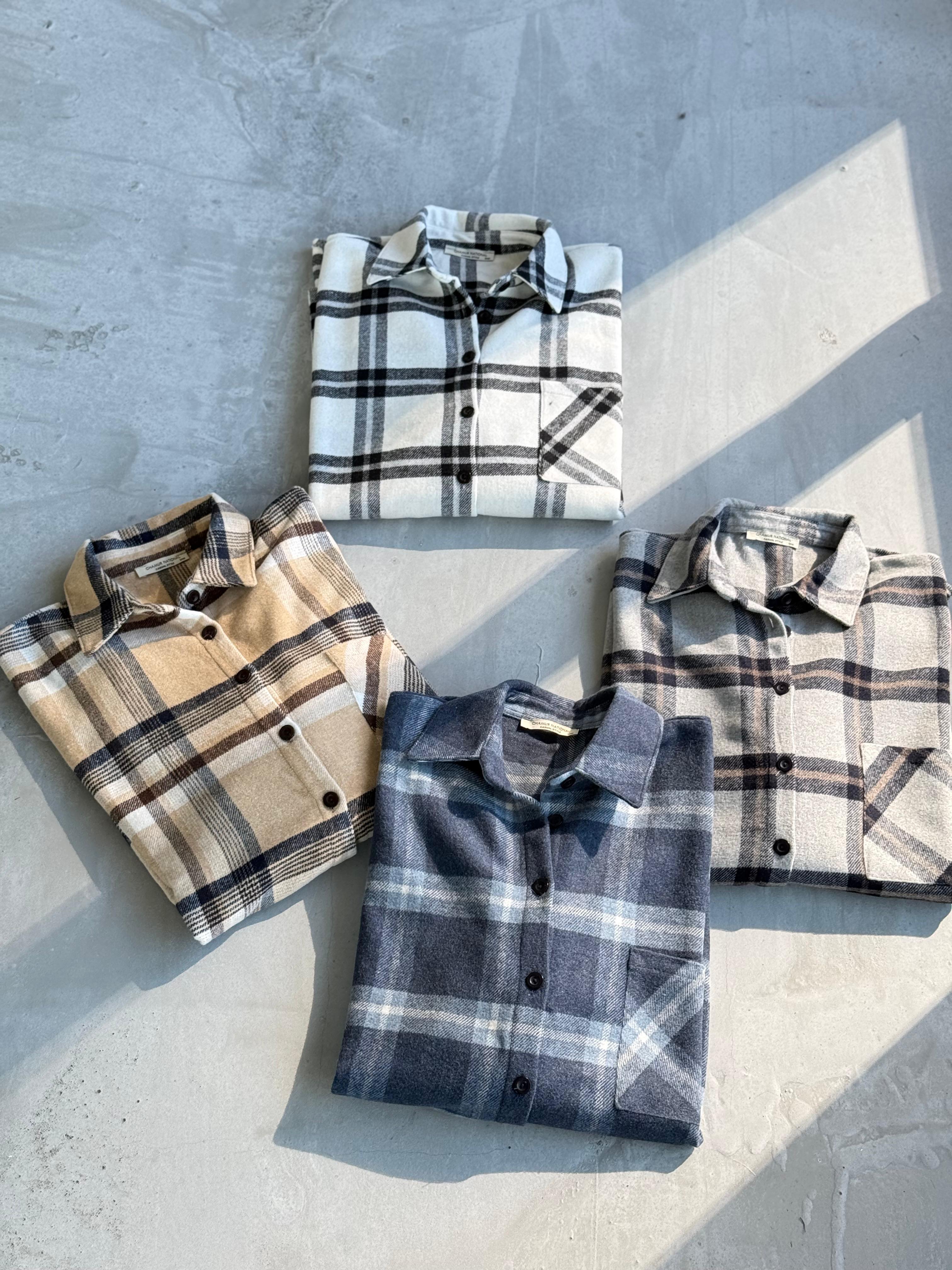 Premium Tek Cepli Oduncu Gömlek (Lacivert)