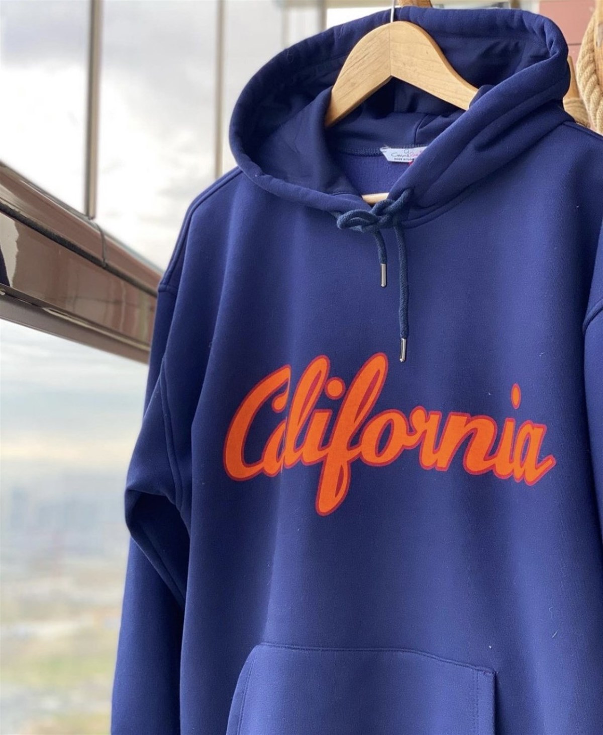 Salaş Üç İplik Kumaş Sweatshirt (LACİVERT)