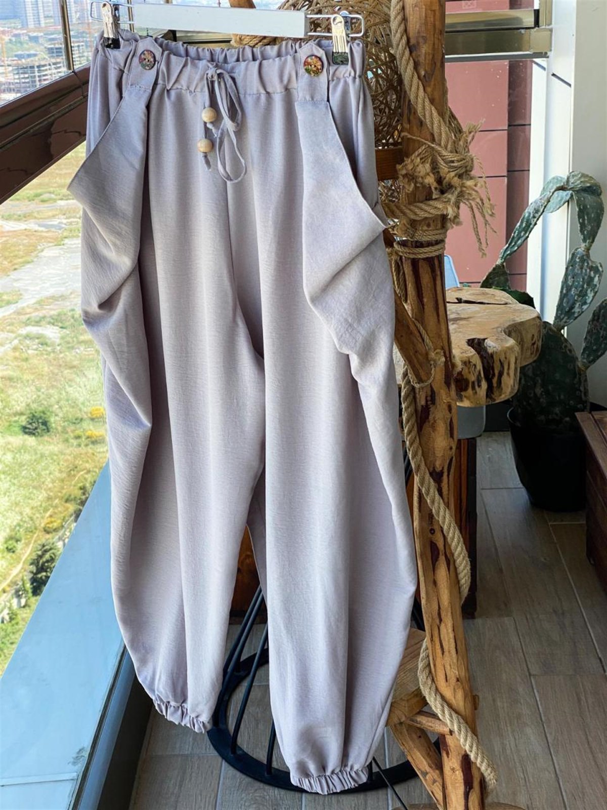 Şalvar Model Pantolon (Gri)