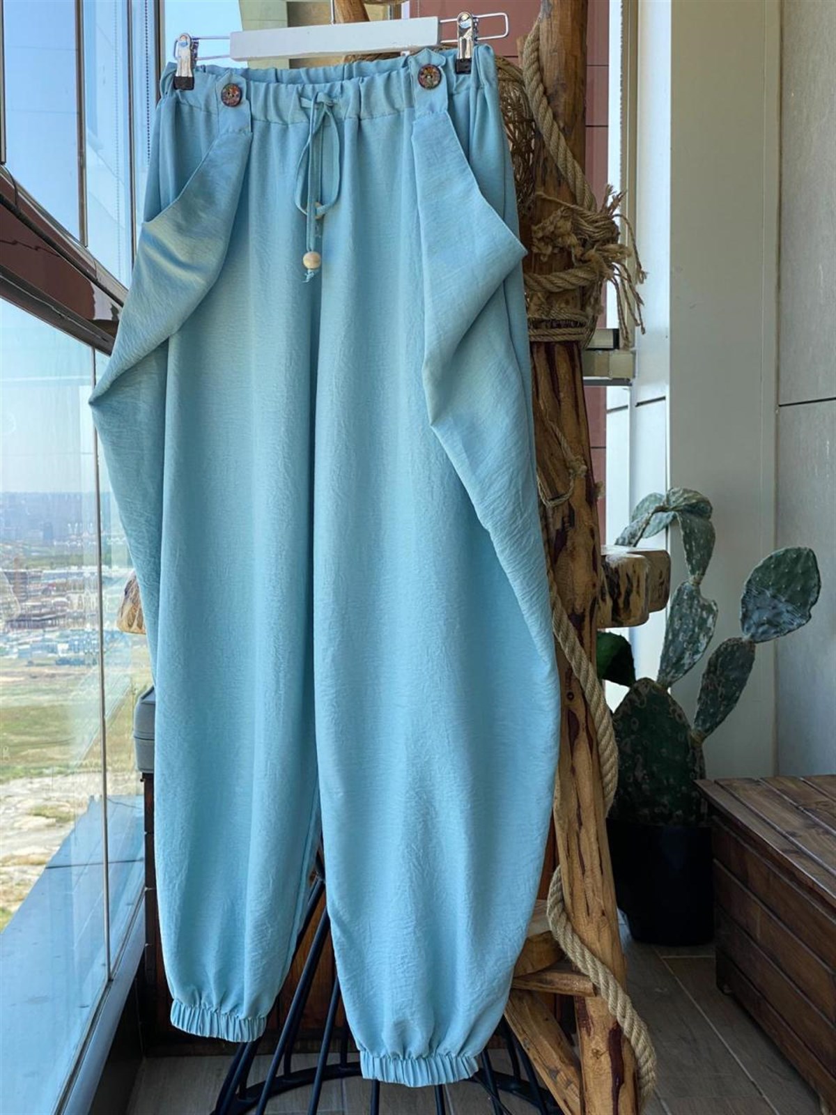 Şalvar Model Pantolon (Mavi)