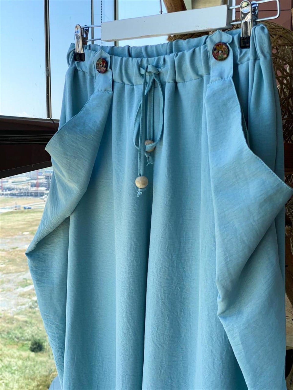 Şalvar Model Pantolon (Mavi)