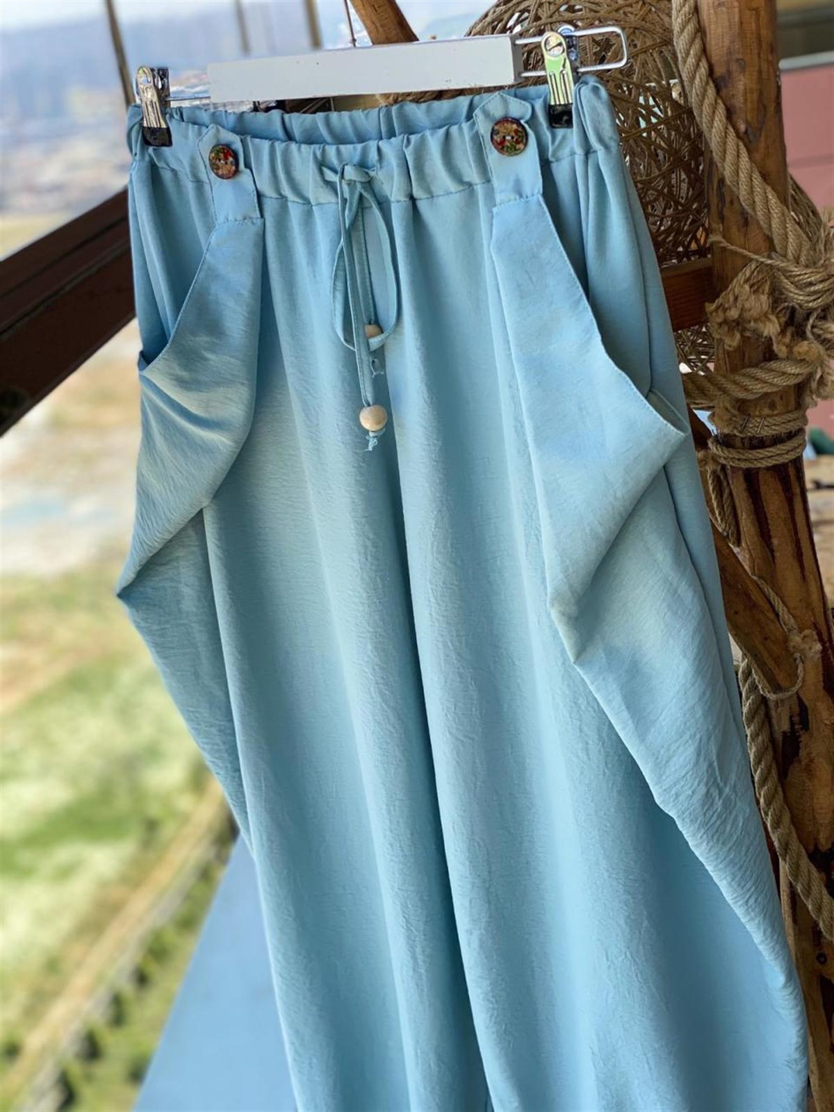 Şalvar Model Pantolon (Mavi)