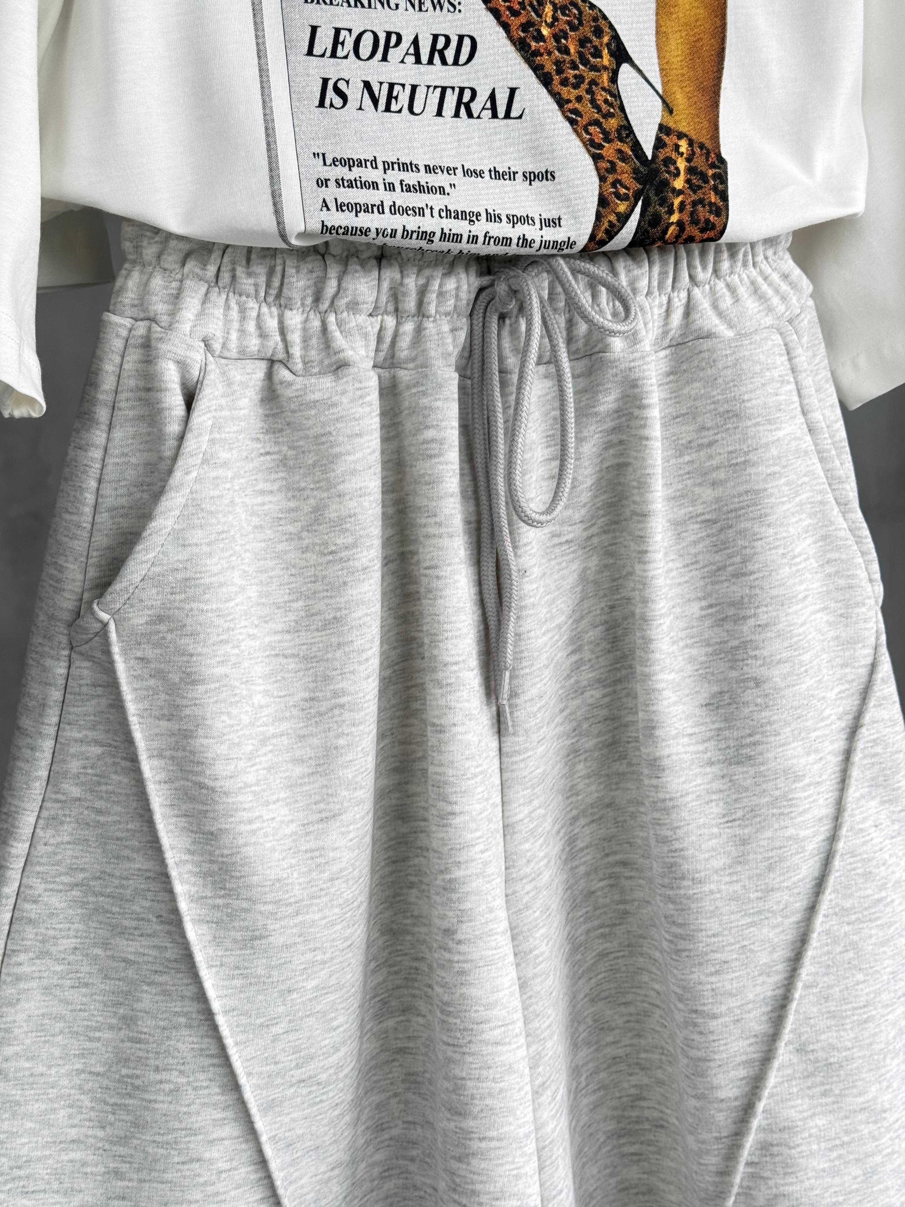 Şehir Boy Çımalı Şort (Gri)