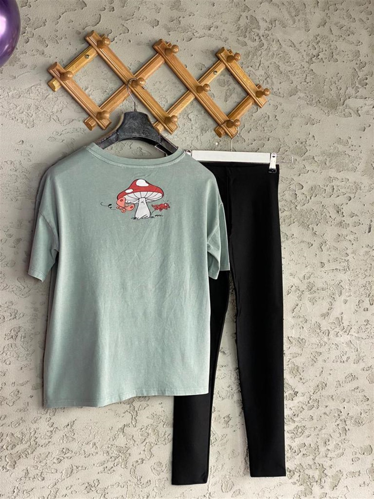 Şirine Baskılı Dokuma Tshirt